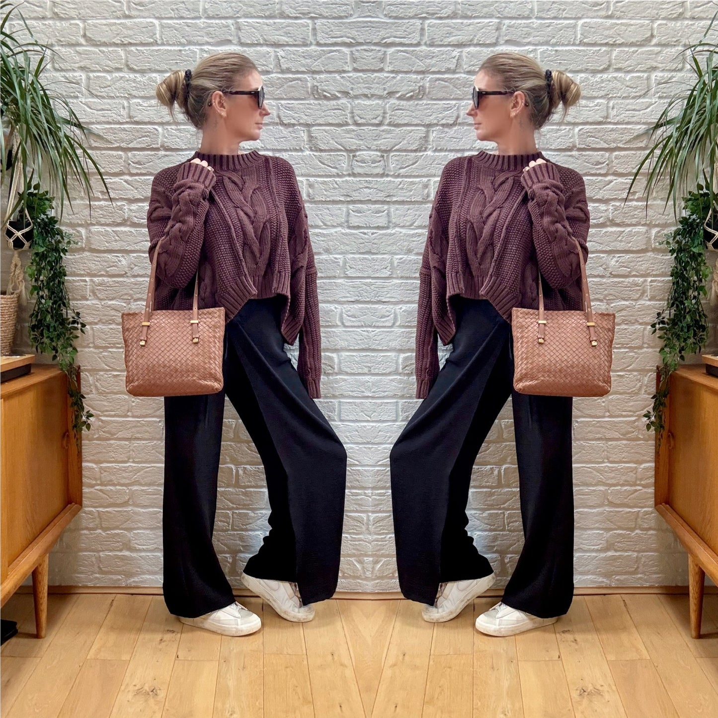 Bottega Veneta 1990s Tan Brown Intrecciato Tote