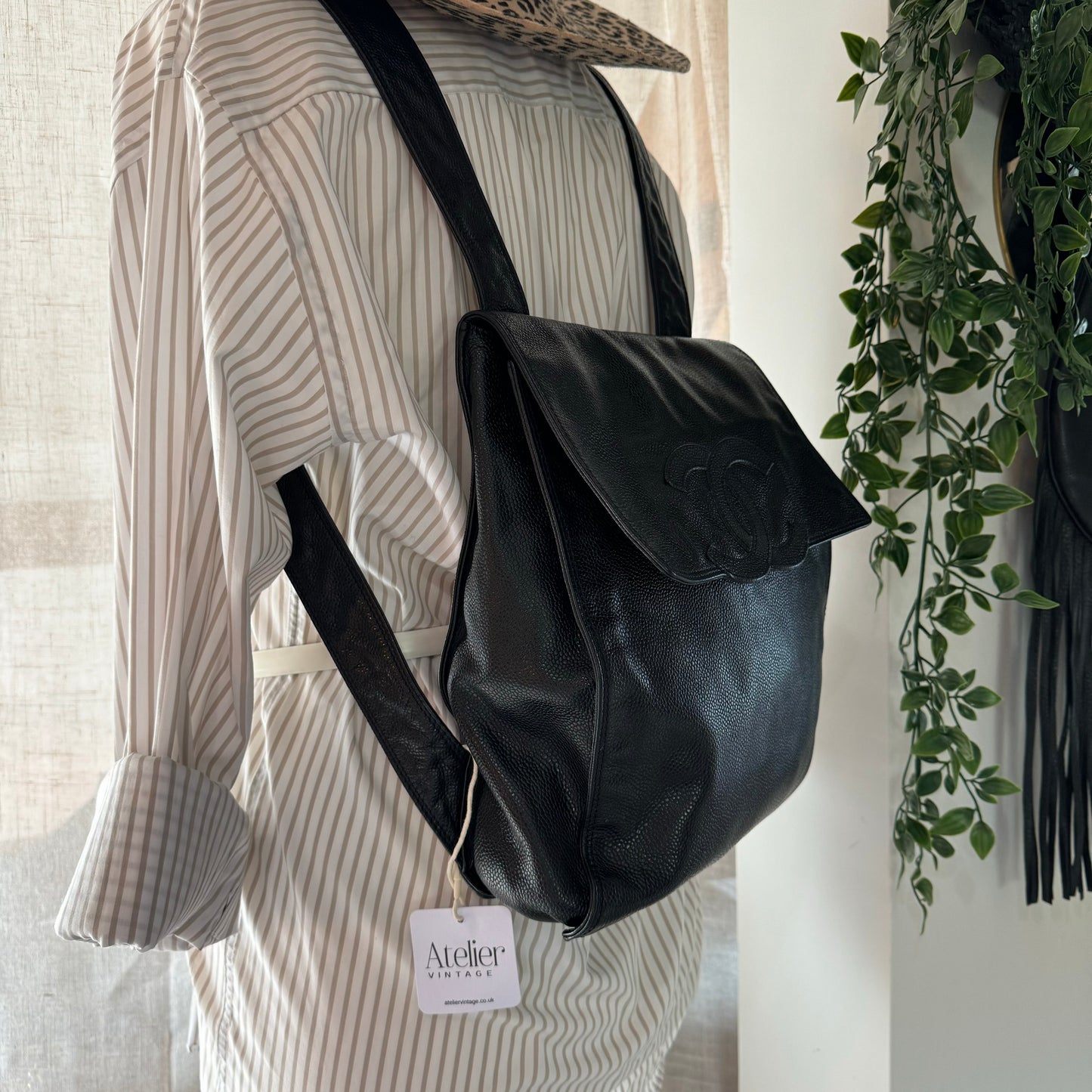 Chanel 2000 CC Quilted Caviar Back Pack
