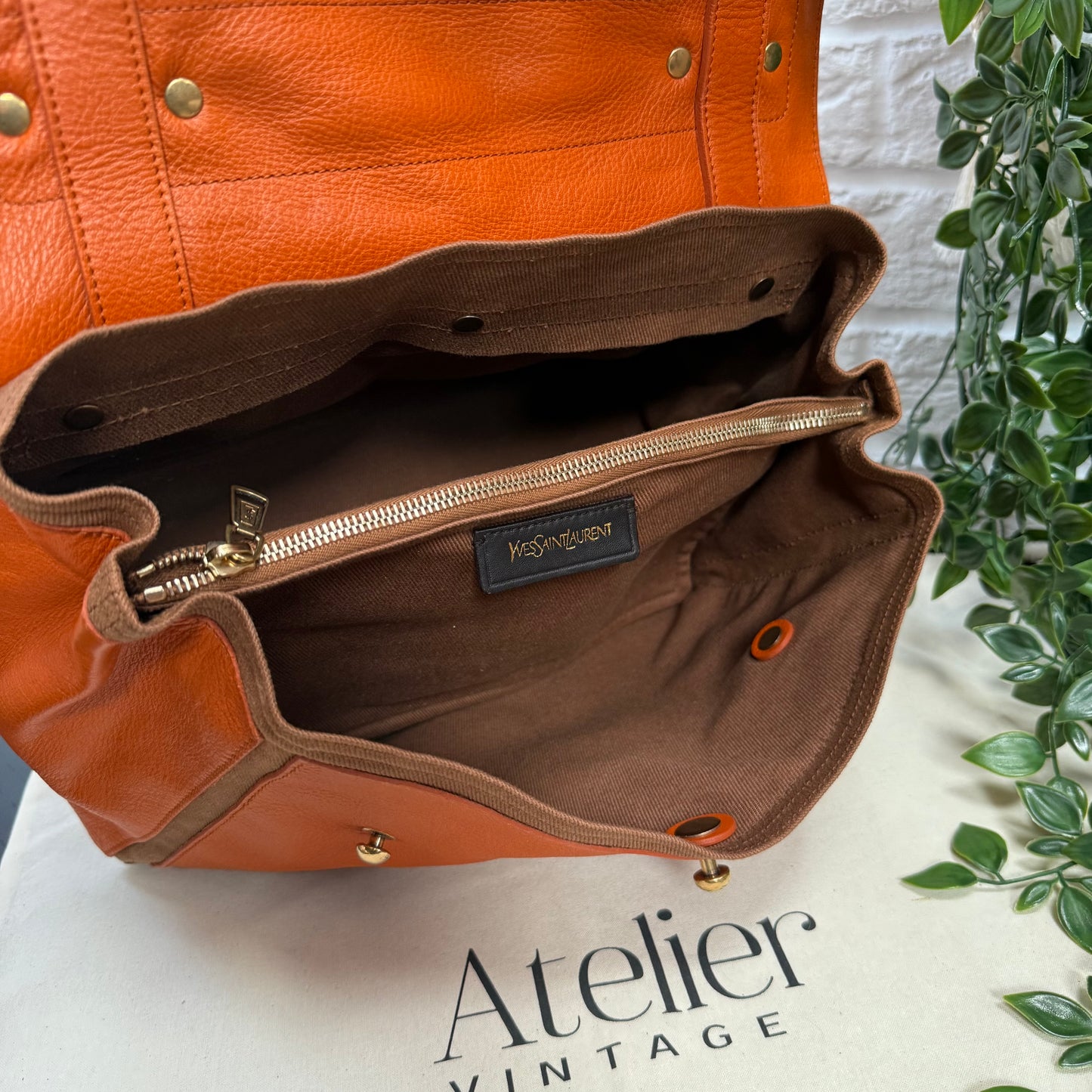 Saint Laurent 2000s Saint Laurent Muse Orange Bi Color