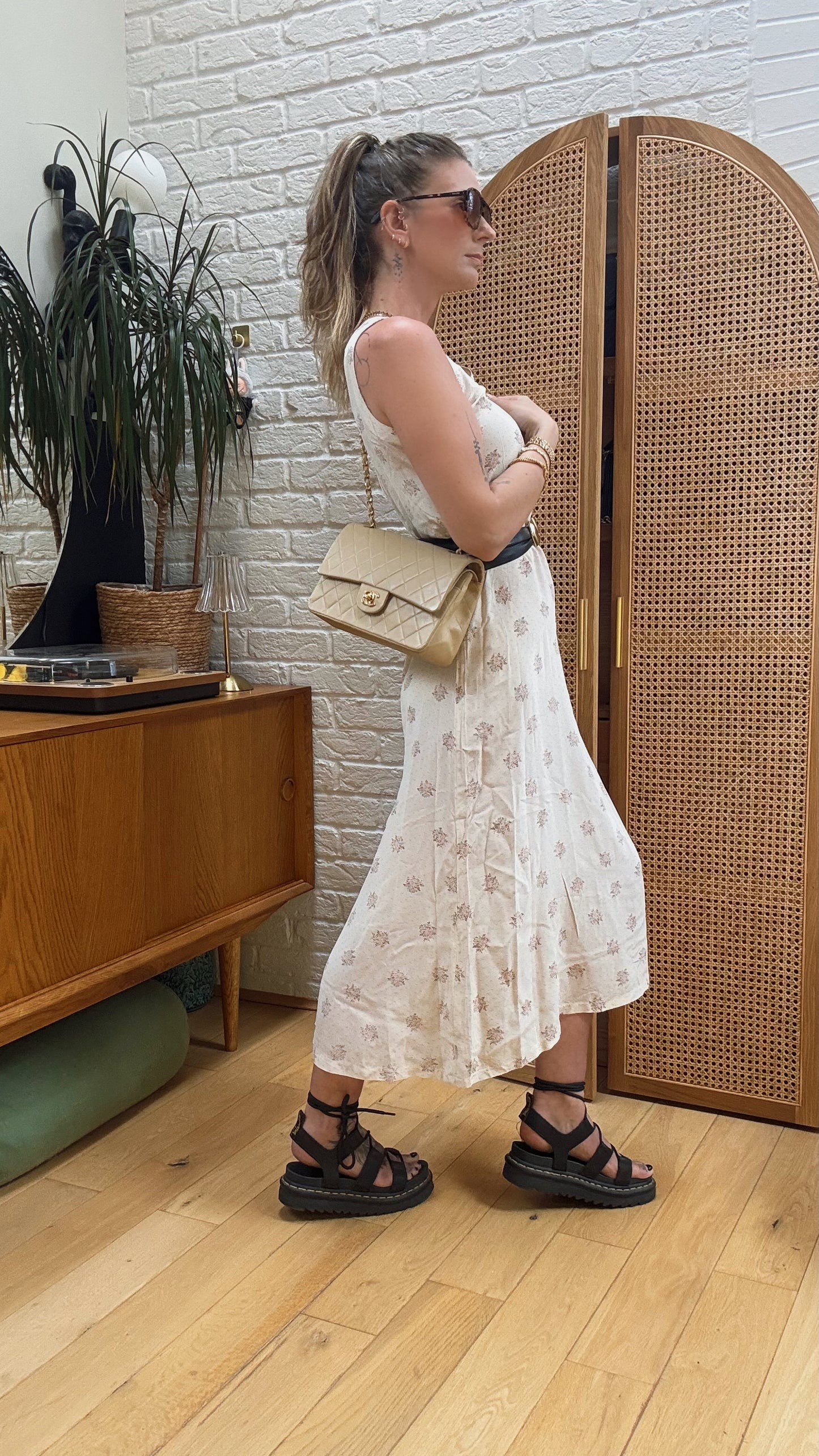 Chanel Rare 1989 Dark Beige Classic Double Flap Medium