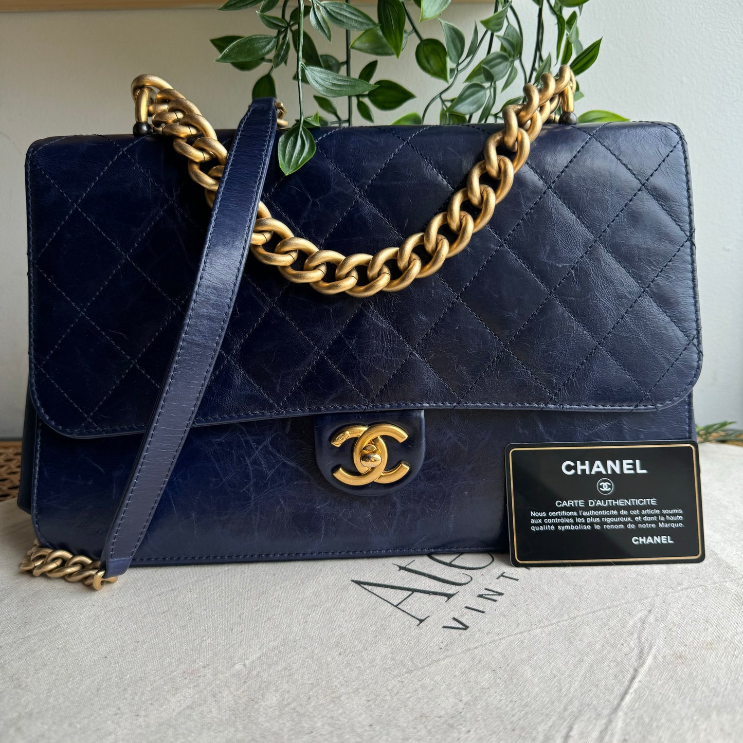 Chanel 2016 Navy Paris Cosmopolite Two Way