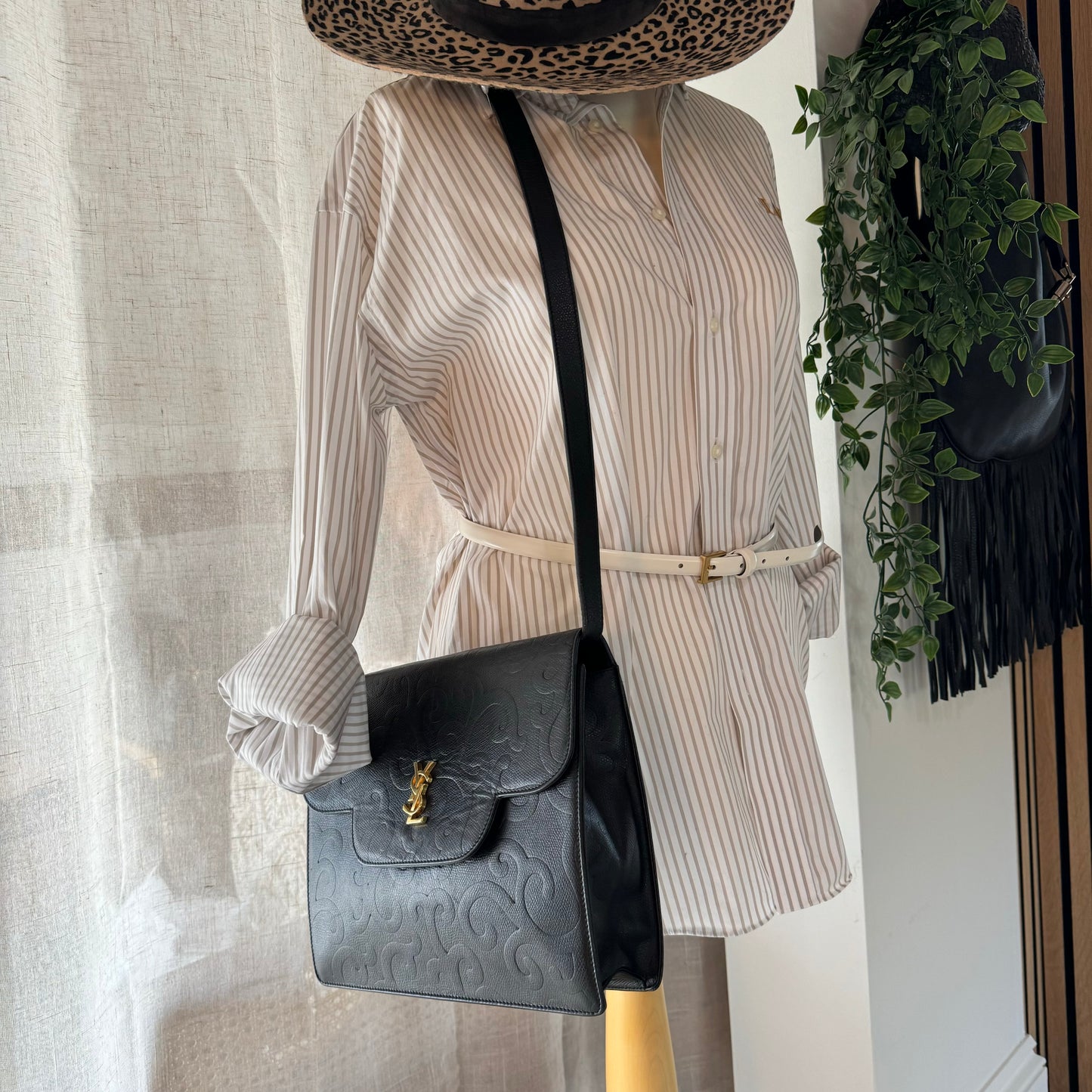 Saint Laurent 1980s Arabesque Cross Body Bag