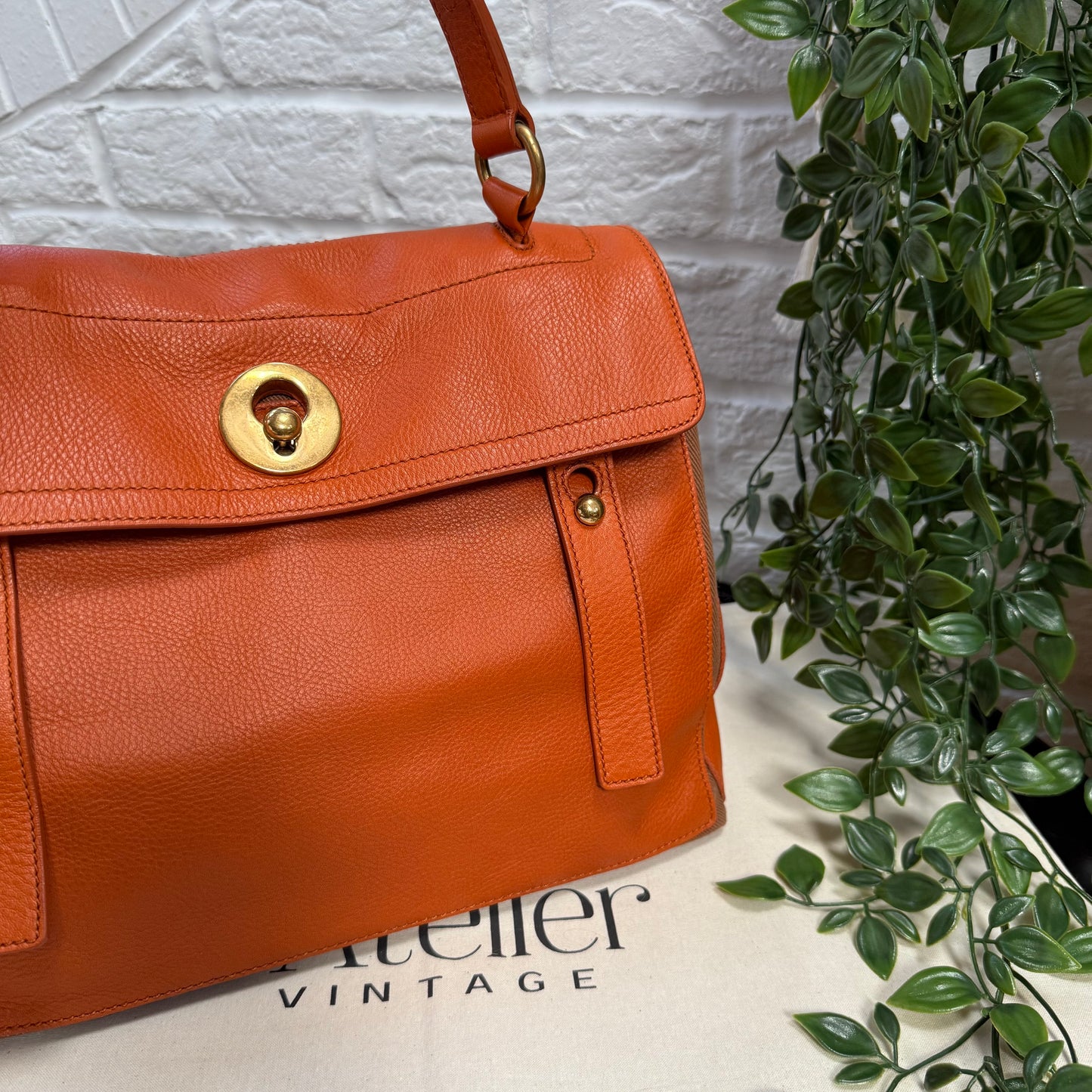Saint Laurent 2000s Saint Laurent Muse Orange Bi Color