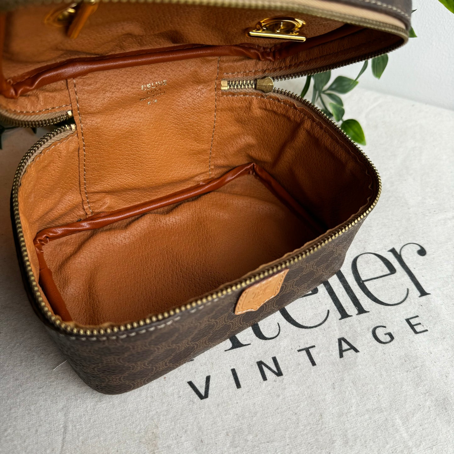 Celine Macadam Top Handle Vanity Case