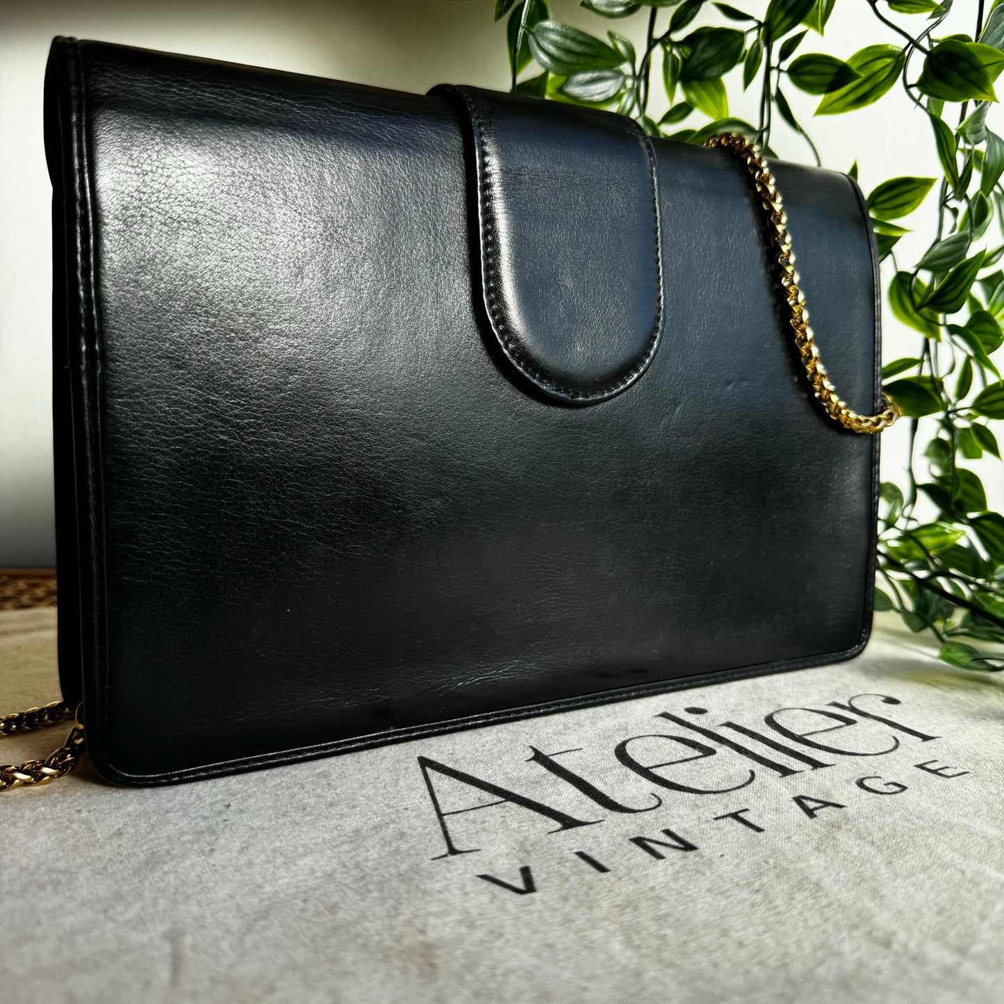 Saint Laurent 1980s Vintage Envelope Bag