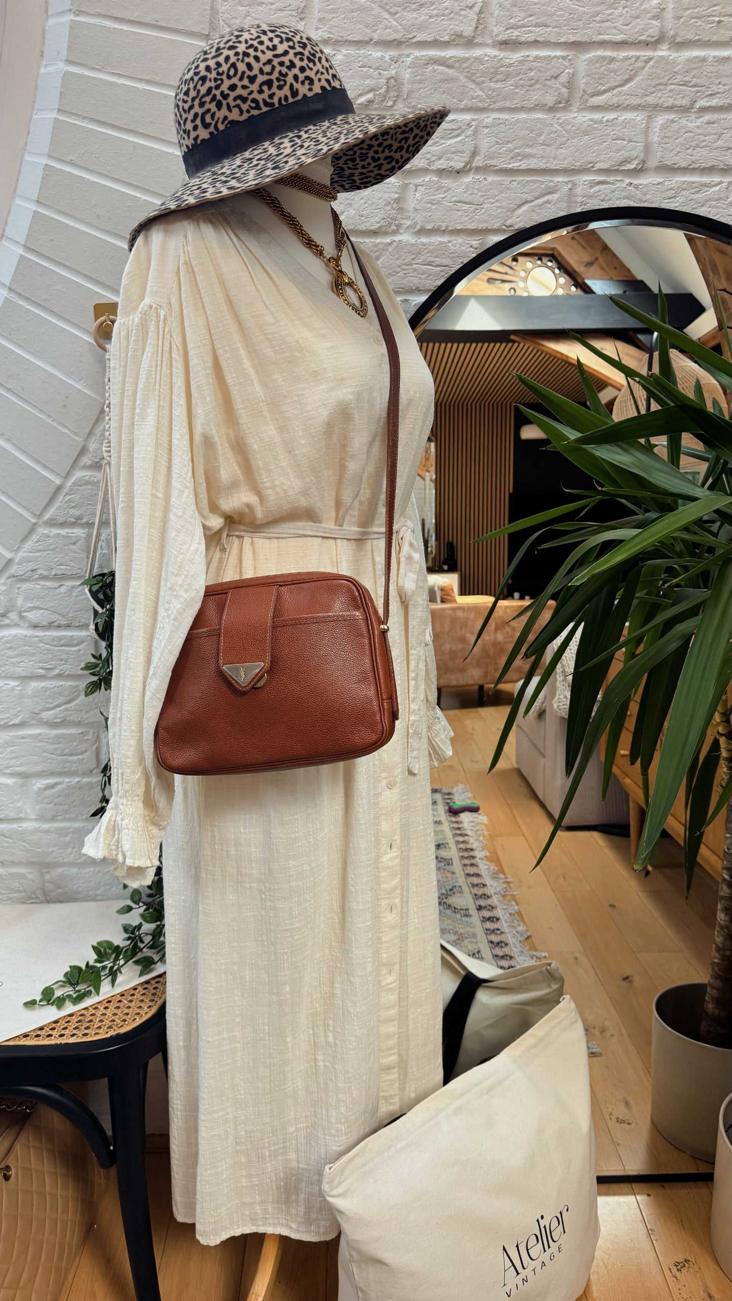 Saint Laurent 1980s Camera Style Cross Body Bag