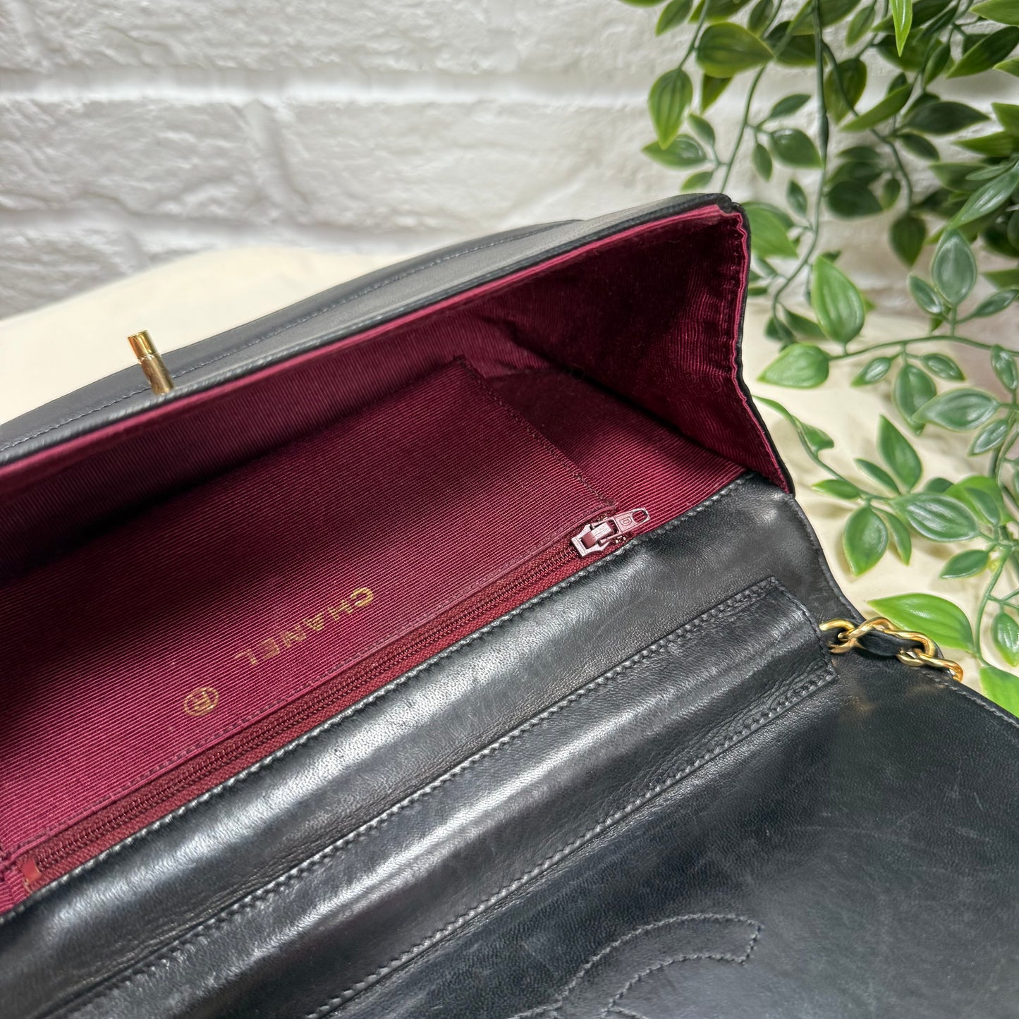 Chanel Early 1980s Quilted Half Moon CC Turnlock Single Flap