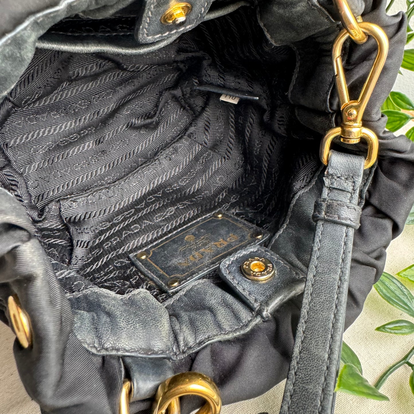 Prada Rare Jacquard Bucket Bag