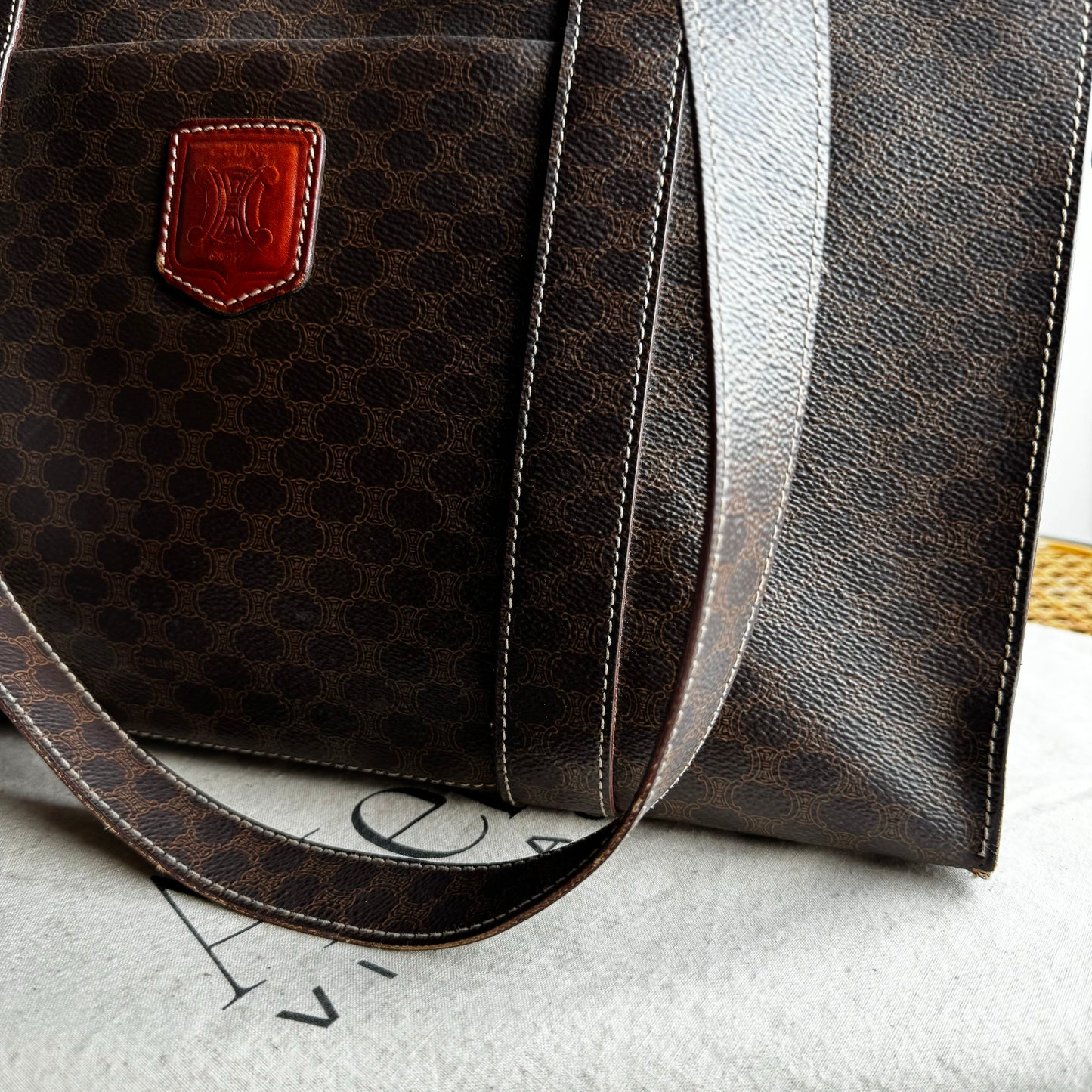 Celine Macadam Full Zip Tote Bag