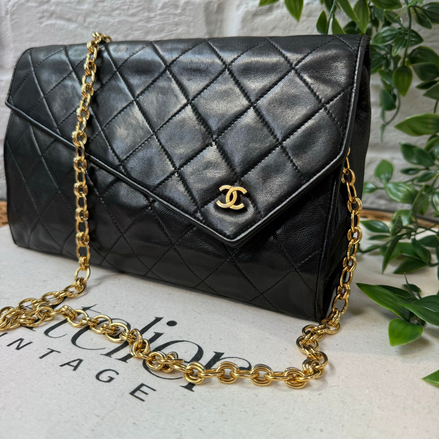 Chanel 1986 Rare Asymmetric Envelope Bag