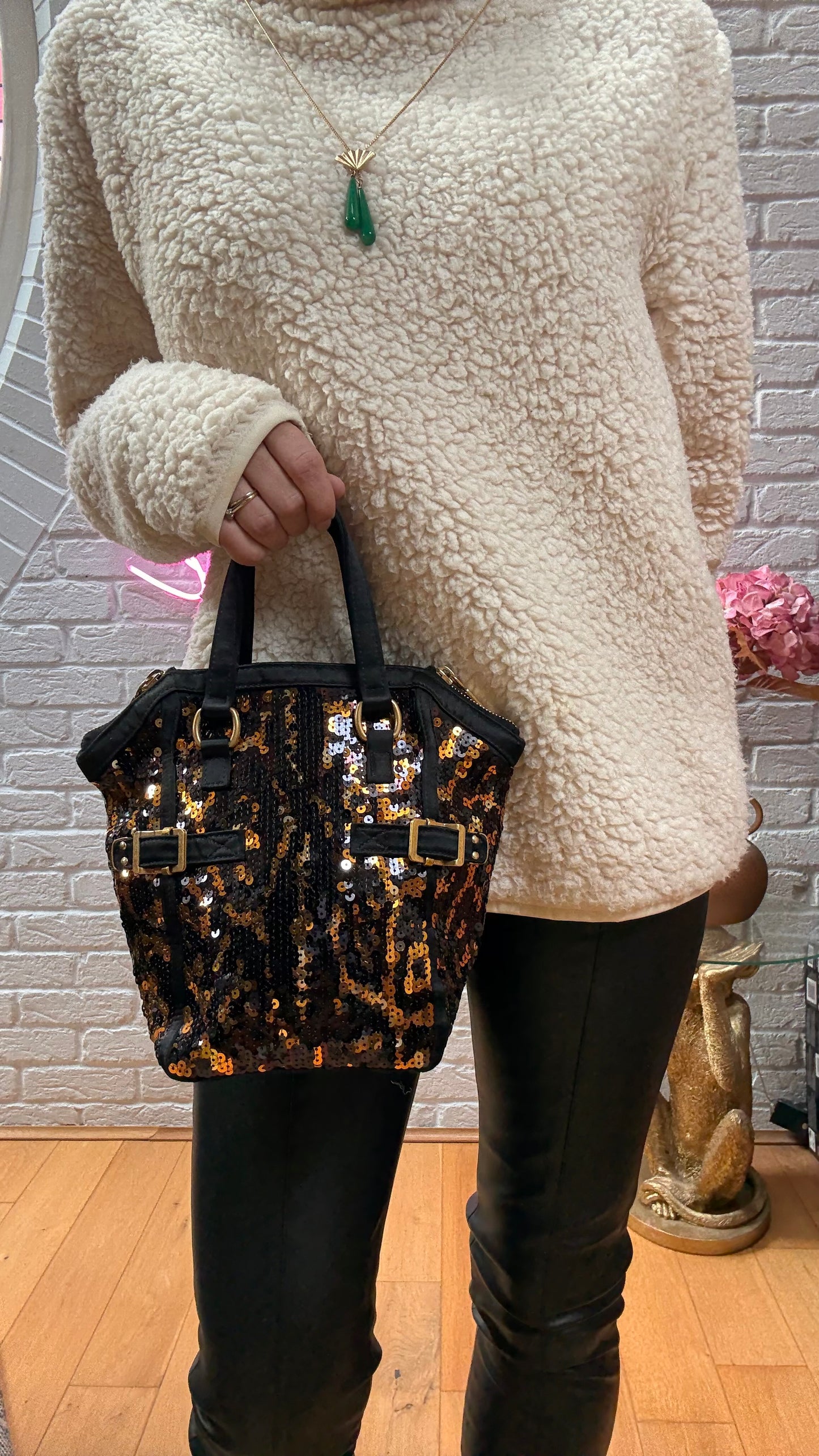 Saint Laurent 2008 limited Edition Sequin Downtown tote
