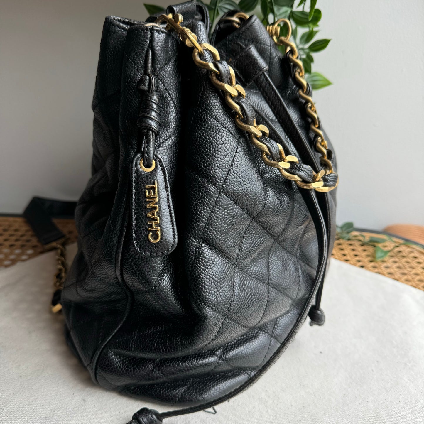 Chanel 1994 Quilted Caviar Two Way Back Pack