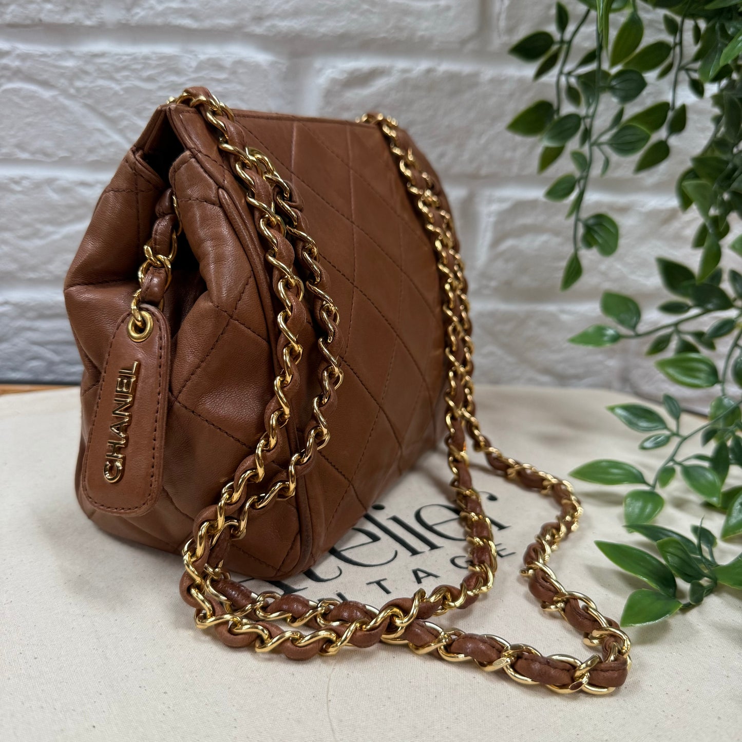 Chanel 1994 CC Lambskin Quilted Shoulder Bag