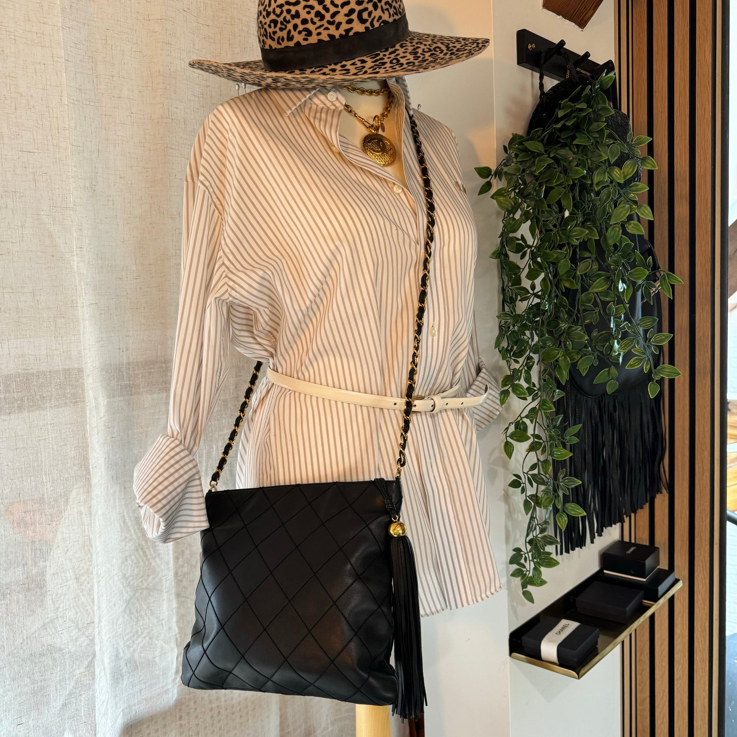 Chanel 1997 Quilted Tassel Cross Body Bag