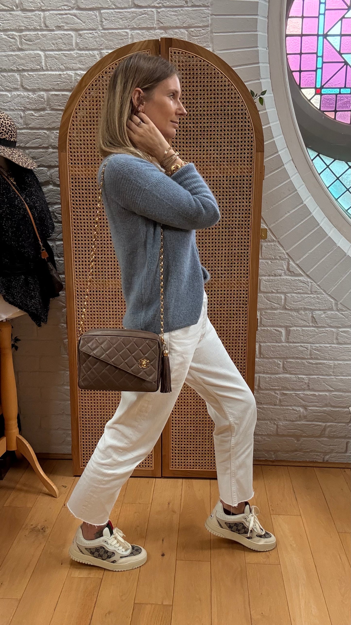 Chanel 1991 Rare CC Camera Bag Bijoux Strap