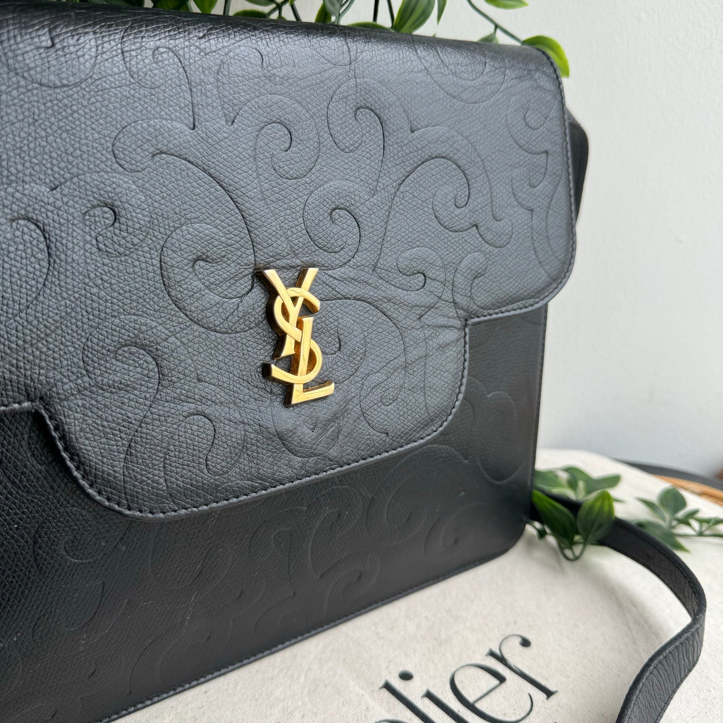 Saint Laurent 1980s Arabesque Cross Body Bag