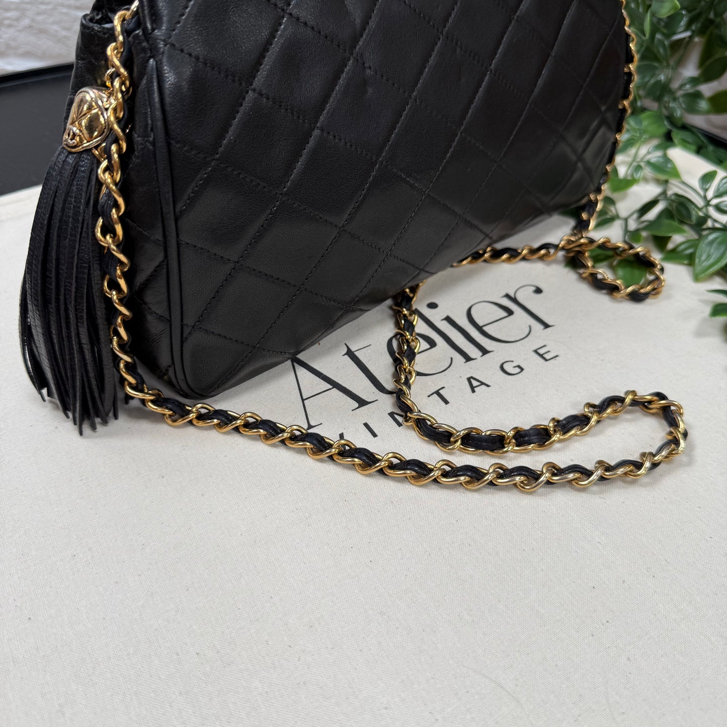 Chanel 1989 Chanel Two Way Top Handle & Cross Body Zip Top