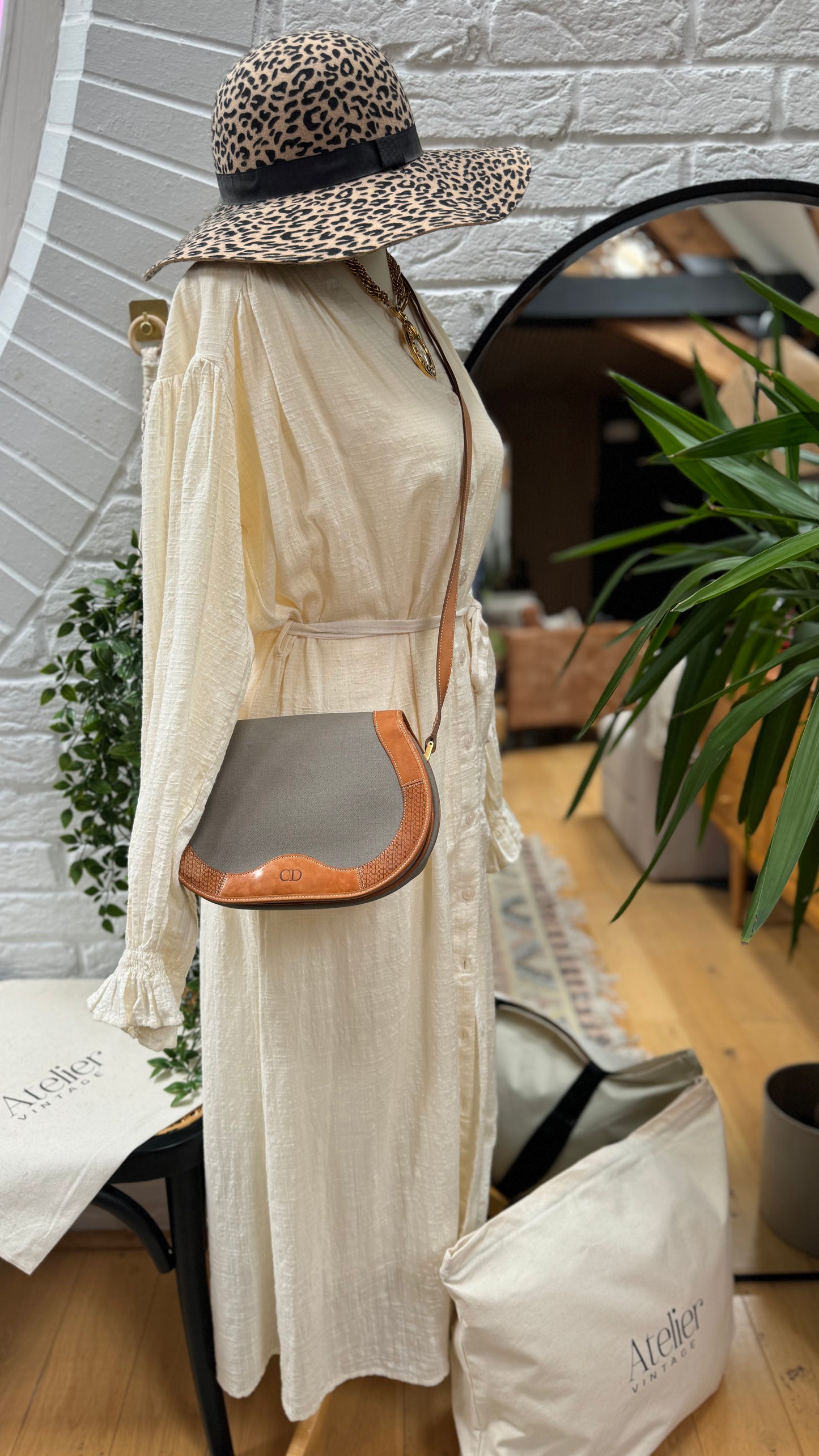 Dior 1980s Bi Colour Cross Body Bag