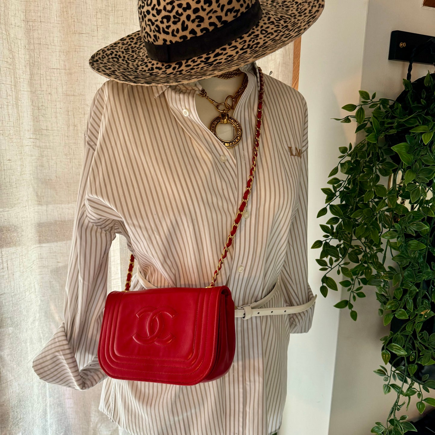 Chanel 1986 Red CC Quilted Full Flap