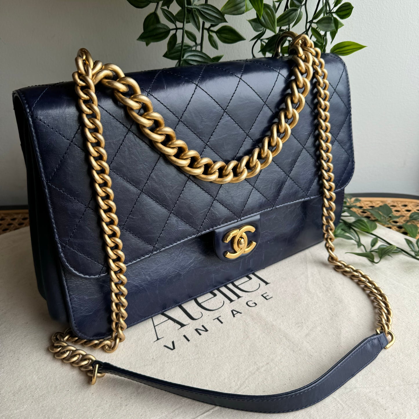 Chanel 2016 Navy Paris Cosmopolite Two Way