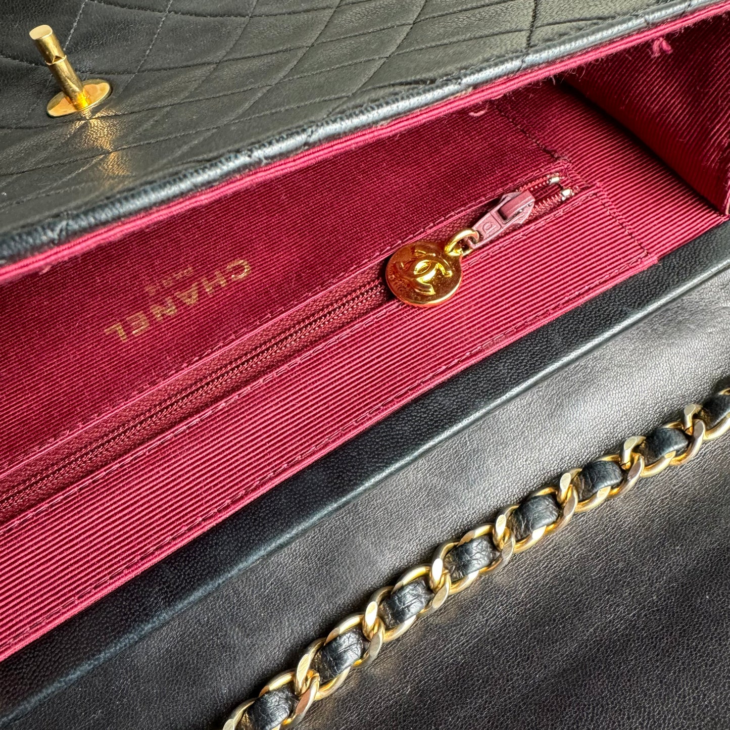 Chanel 1980s CC Turnlock Single Flap