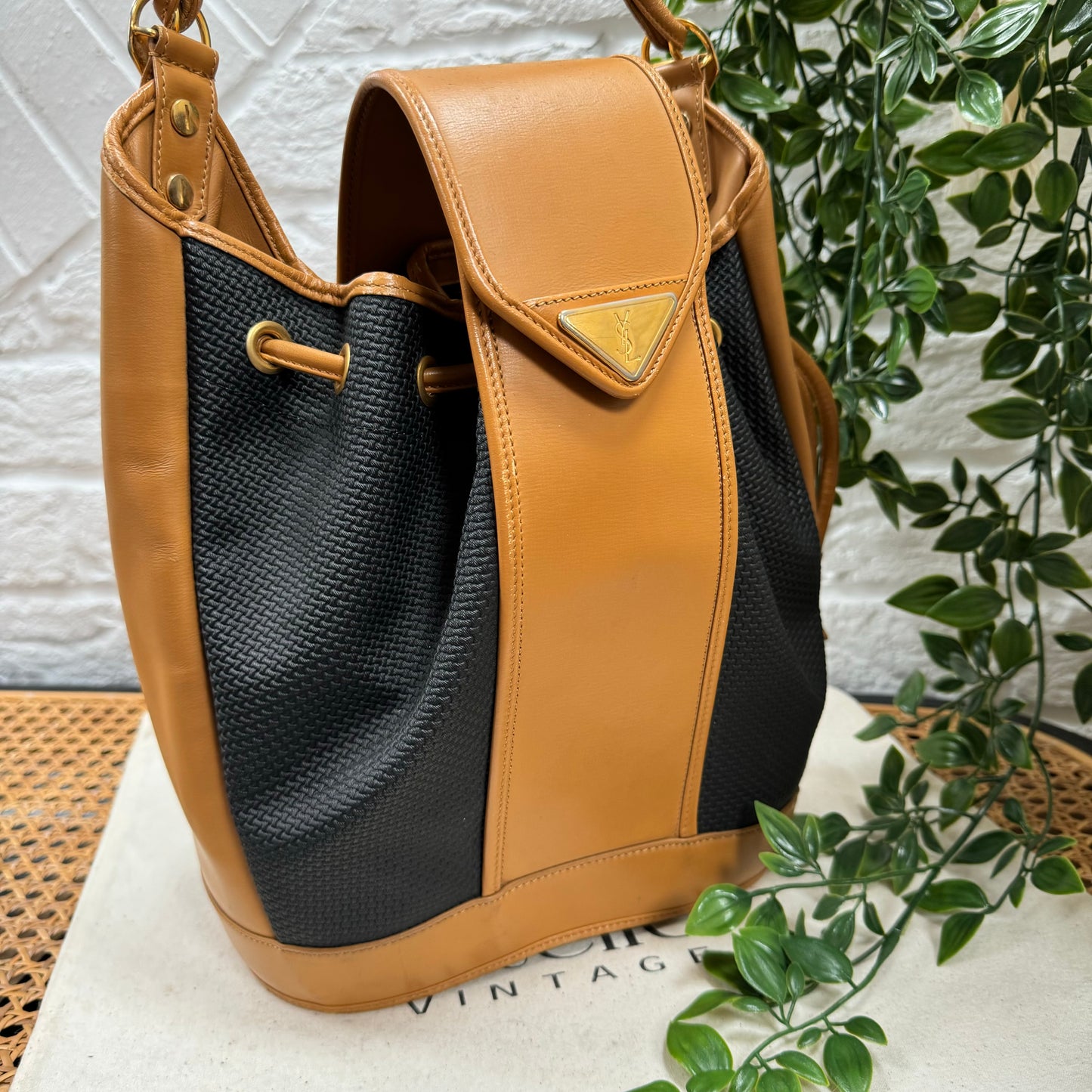 Saint Laurent 1980s Cross Body Bucket Bag