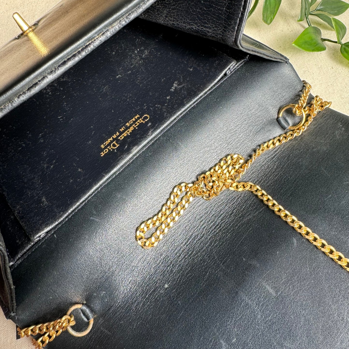 Dior 1980s Vintage Two Way Chain Strap Bag
