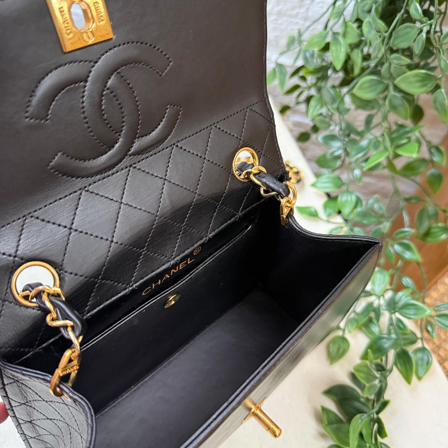 Chanel 1986 Quilted Lambskin Trapeze Bag