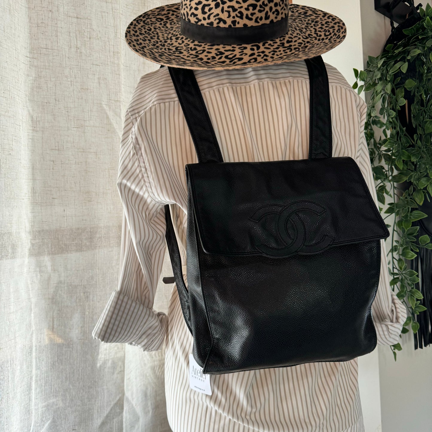 Chanel 2000 CC Quilted Caviar Back Pack