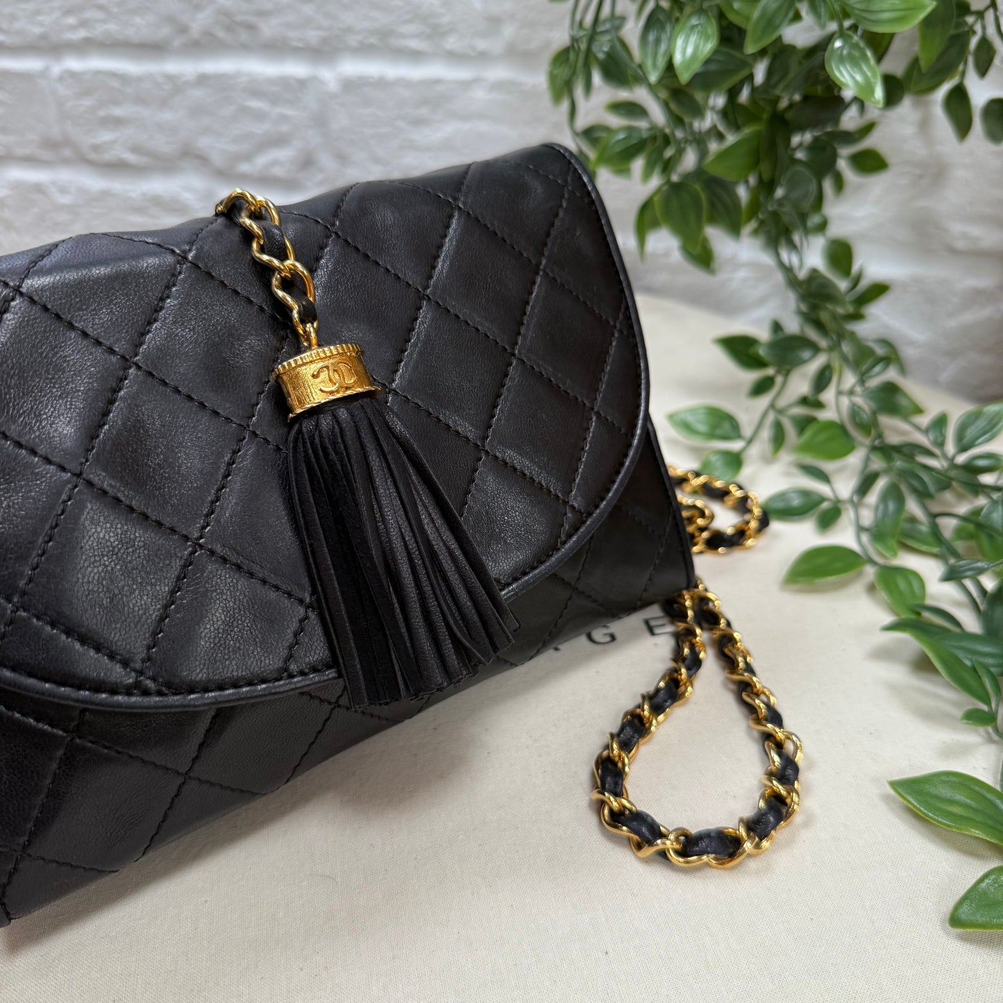 Chanel 1989 Tassel Half Moon Flap