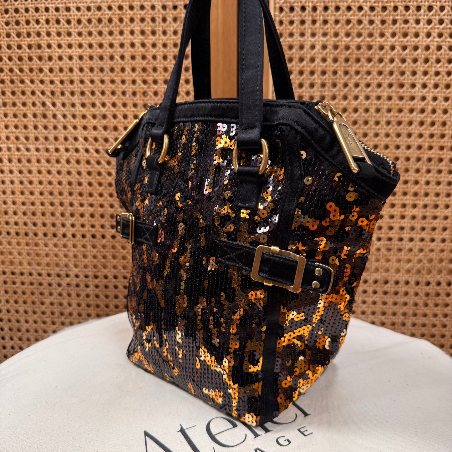 Saint Laurent 2008 limited Edition Sequin Downtown tote