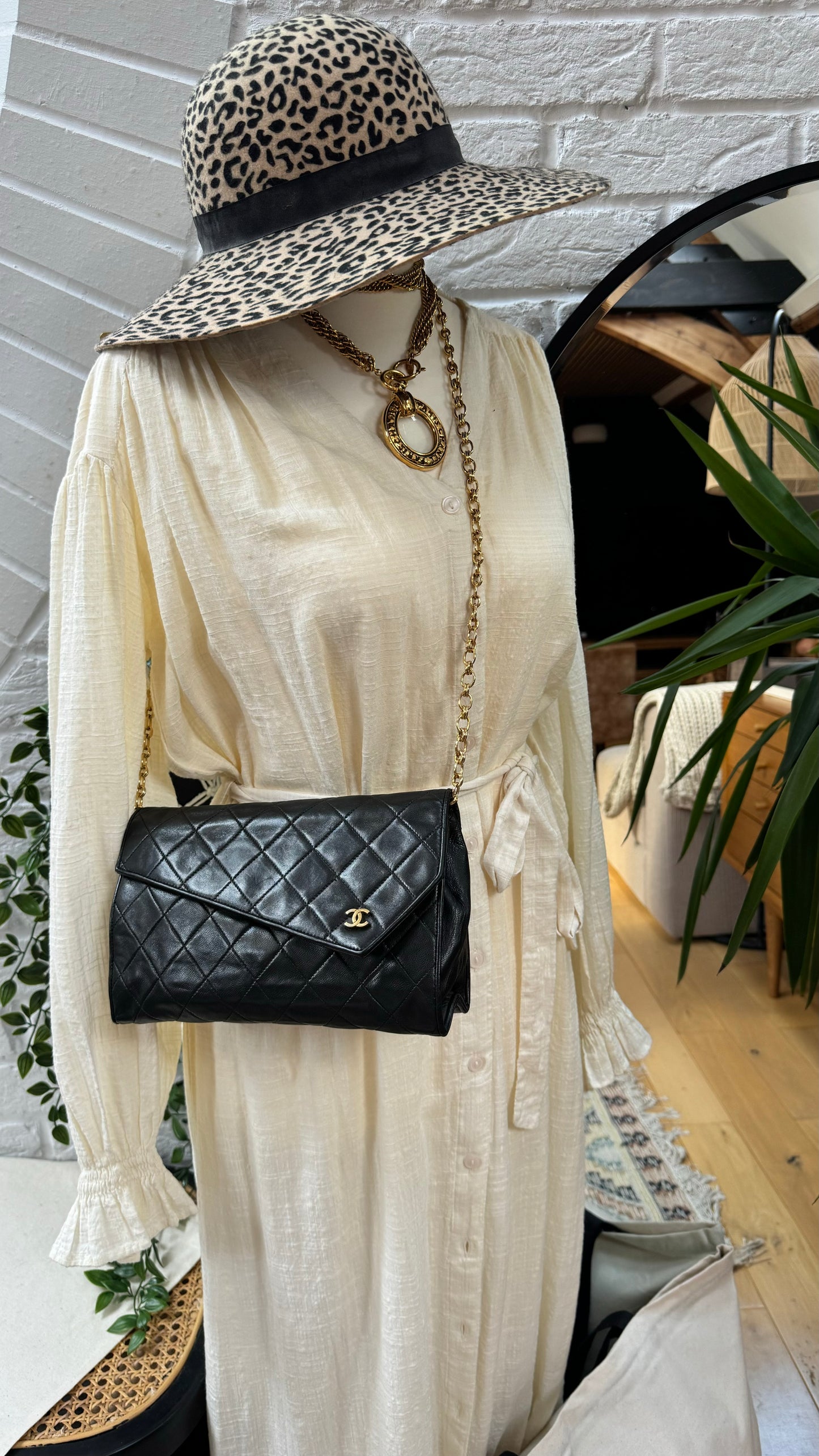 Chanel 1986 Rare Asymmetric Envelope Bag