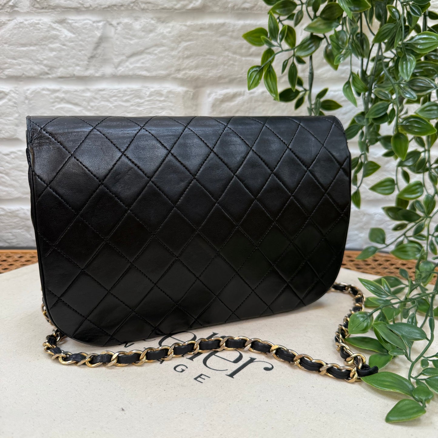 Chanel 1986 Half Moon Double Flap