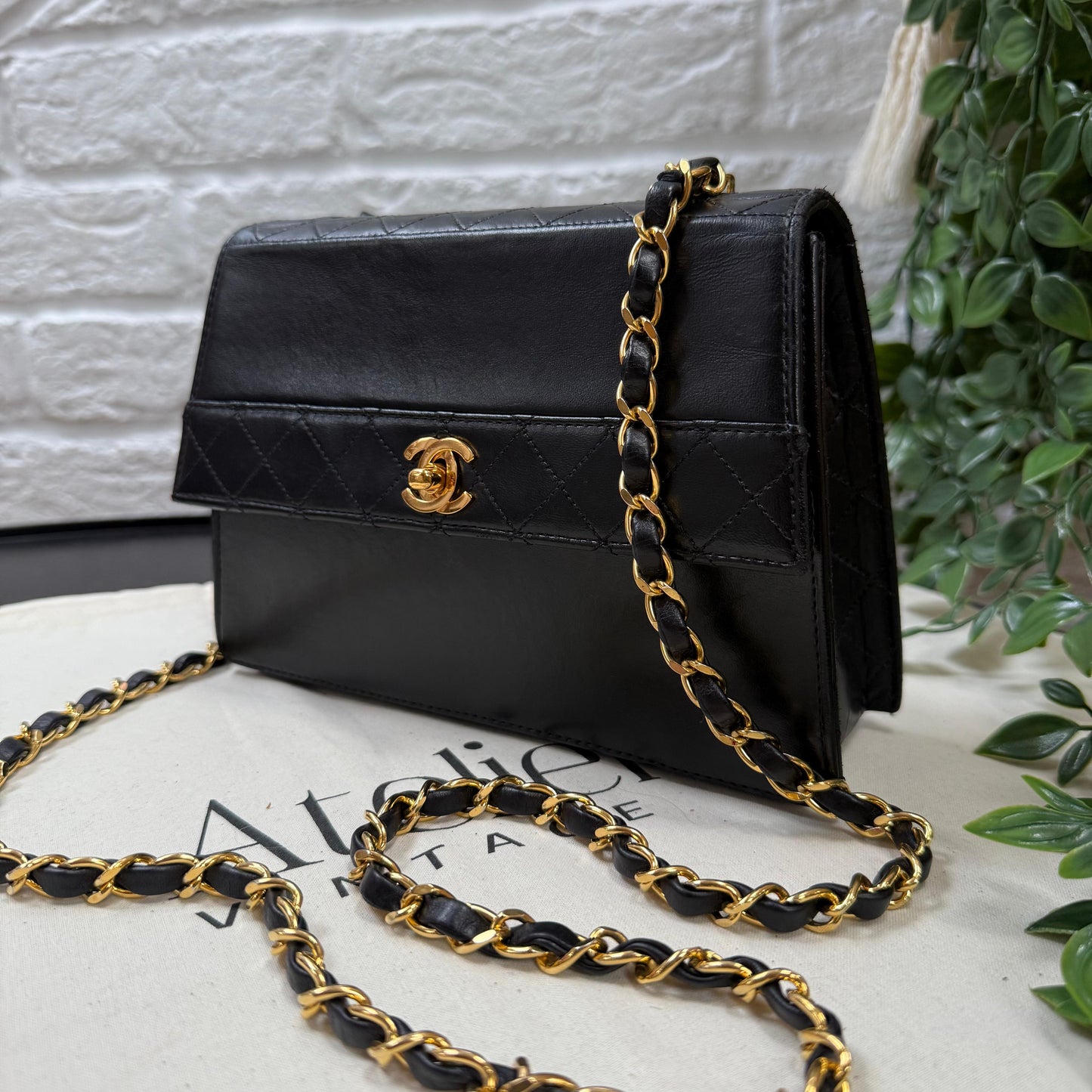 Chanel 1986 Quilted Lambskin Trapeze Bag