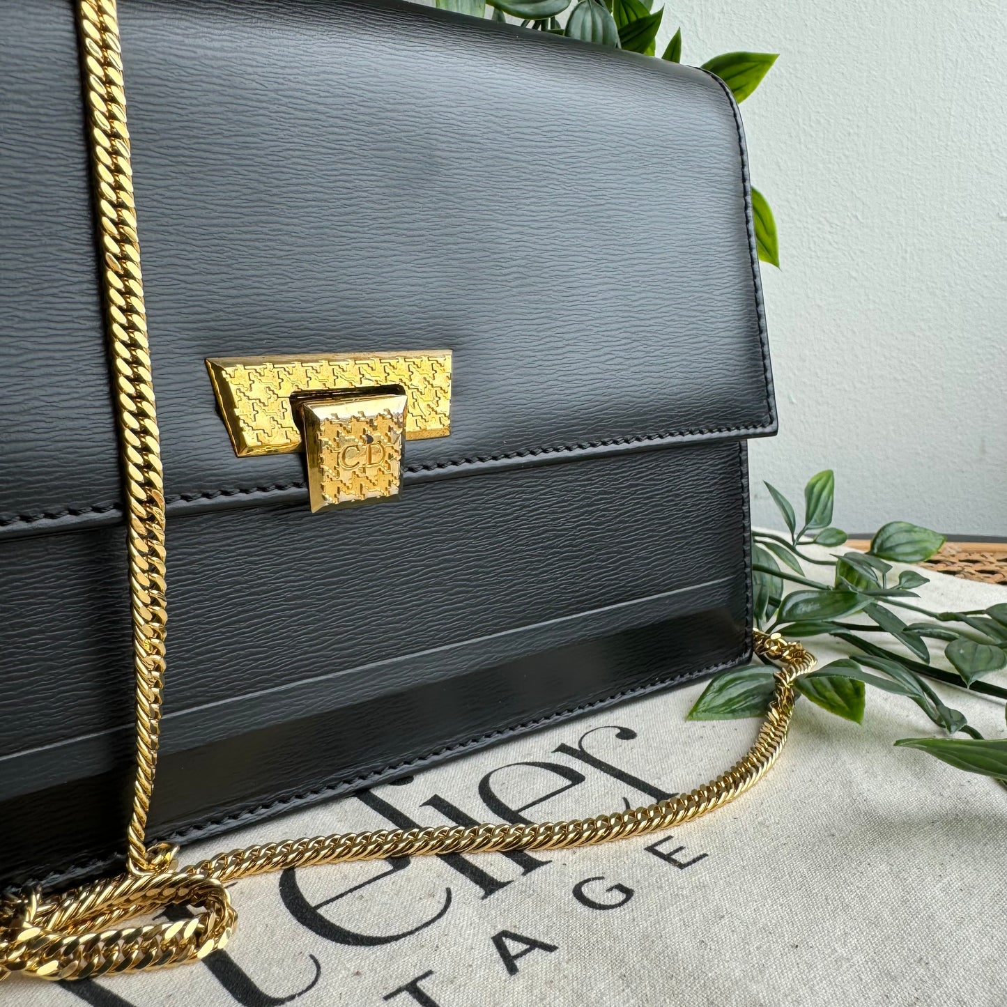 Dior 1980s Vintage Chain Strap Bag