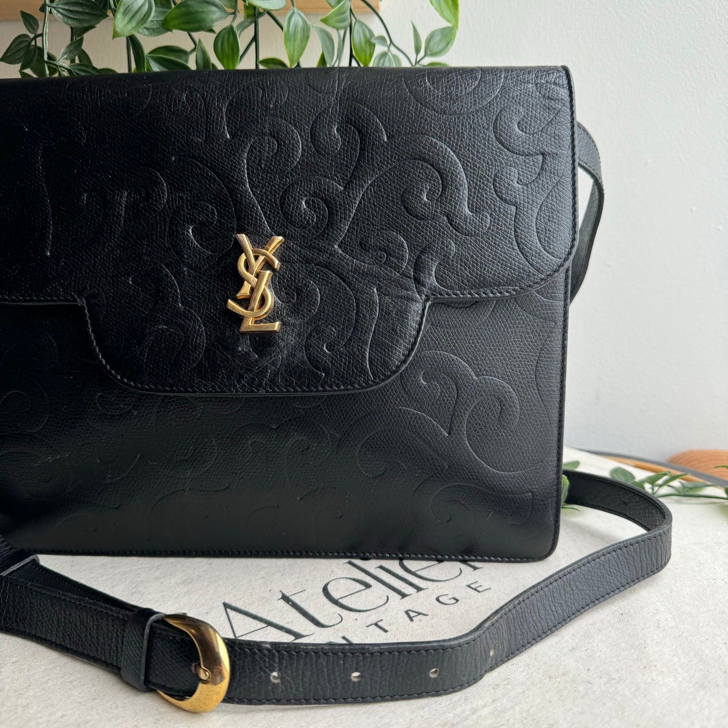 Saint Laurent 1980s Arabesque Cross Body Bag