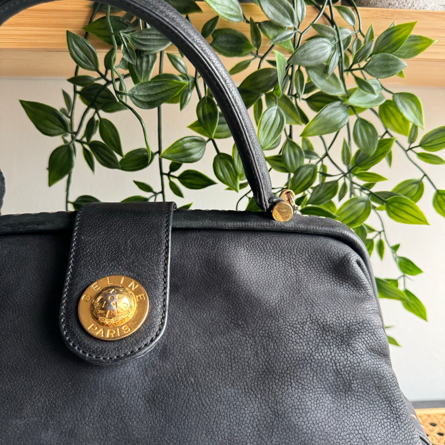 Celine 1980s Star Clasp Two Way Bag