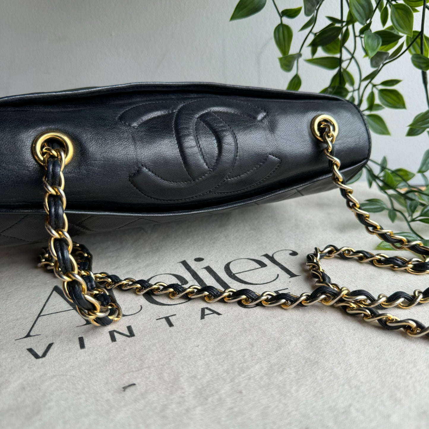 Chanel 1989 Full Flap CC Shoulder Bag