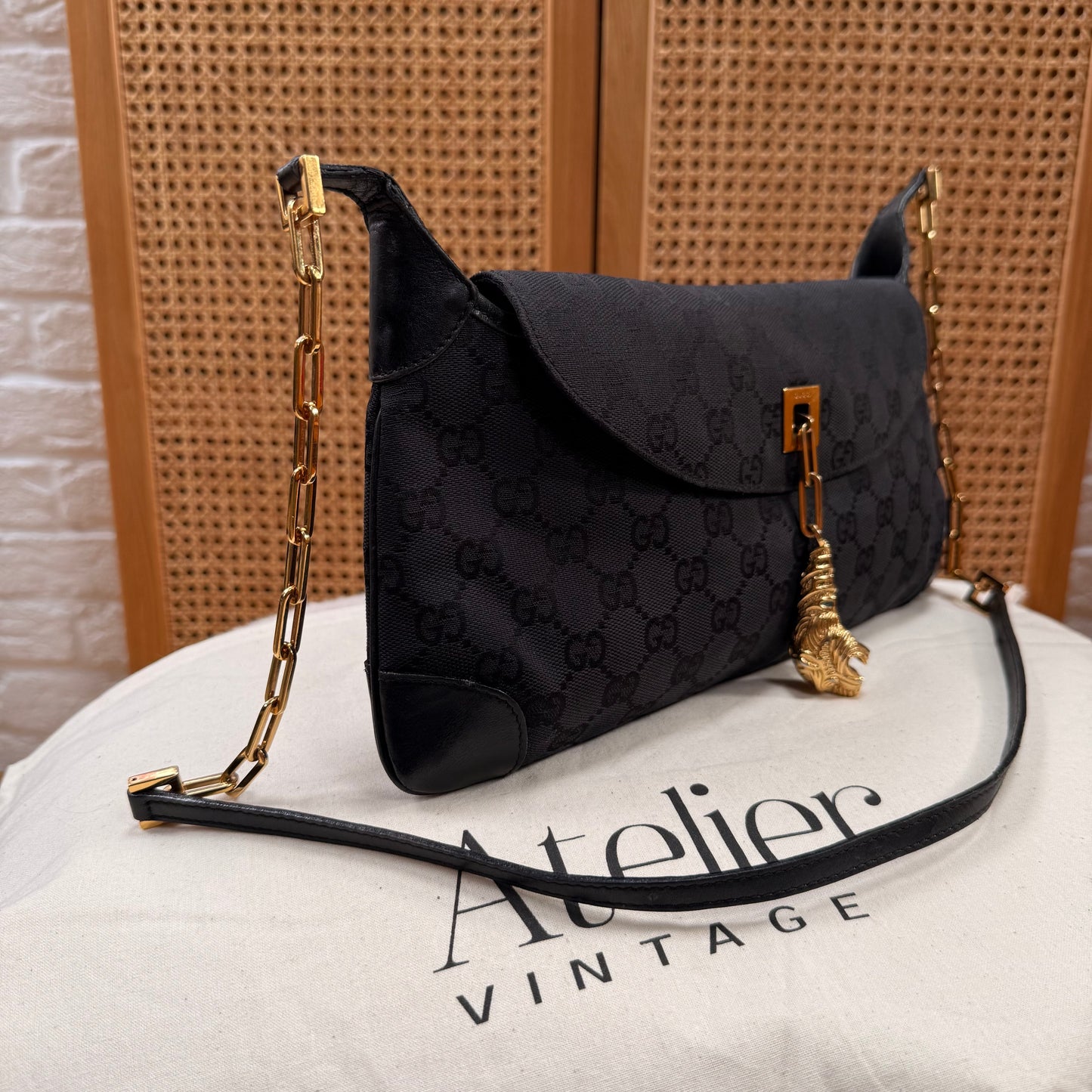 Gucci 1990s Gucci X Tom Ford Tigers Head Cross Body