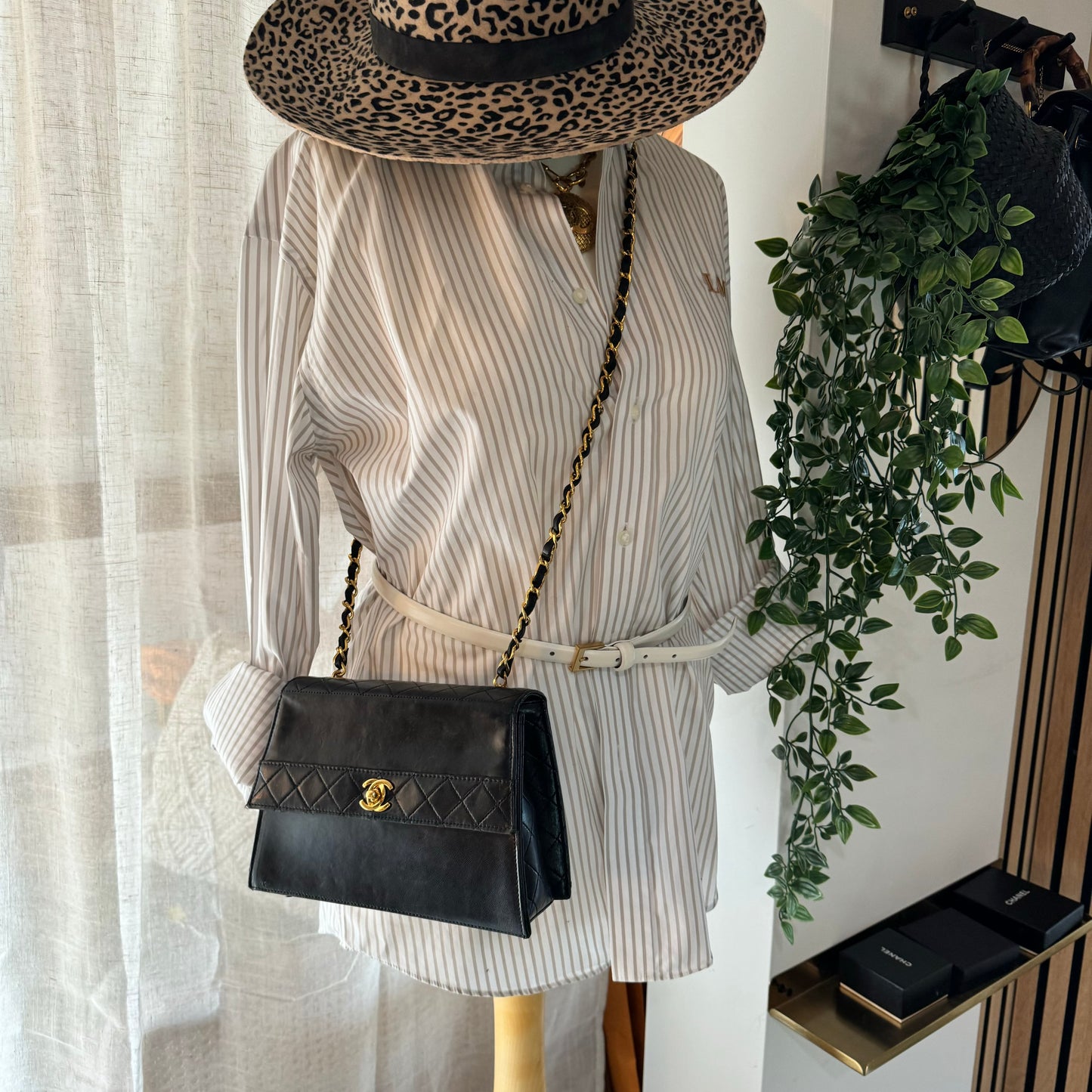 Chanel 1989 Quilted Lambskin Trapeze Bag