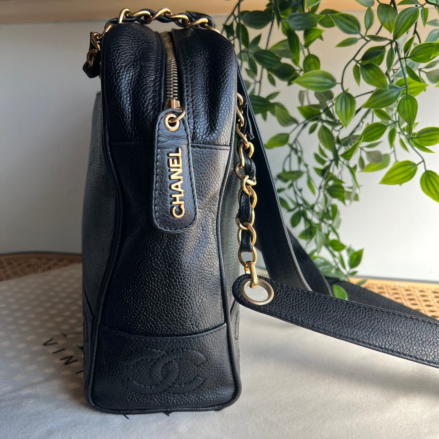 Chanel 1996 Triple CC Caviar Shoulder Bag