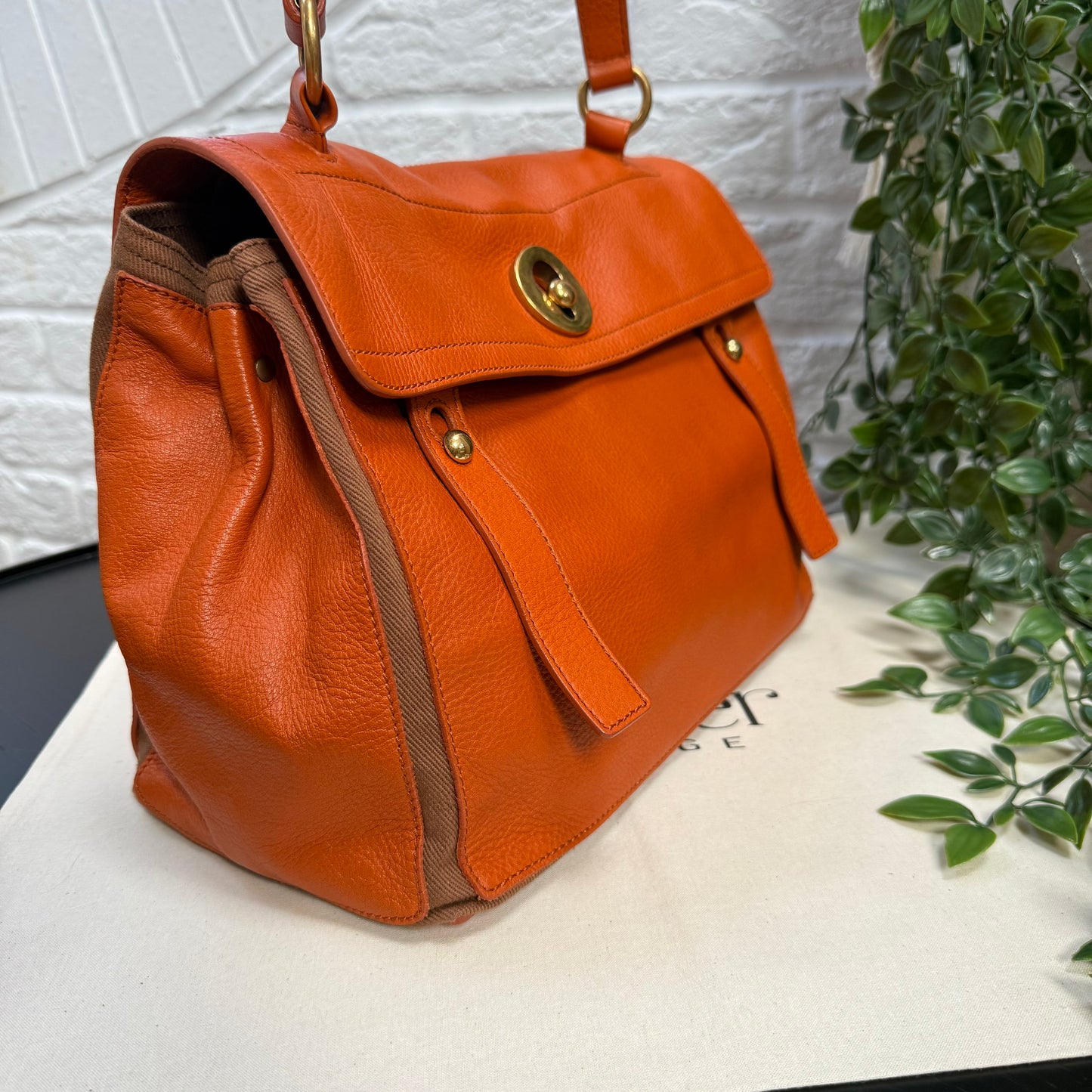 Saint Laurent 2000s Saint Laurent Muse Orange Bi Color