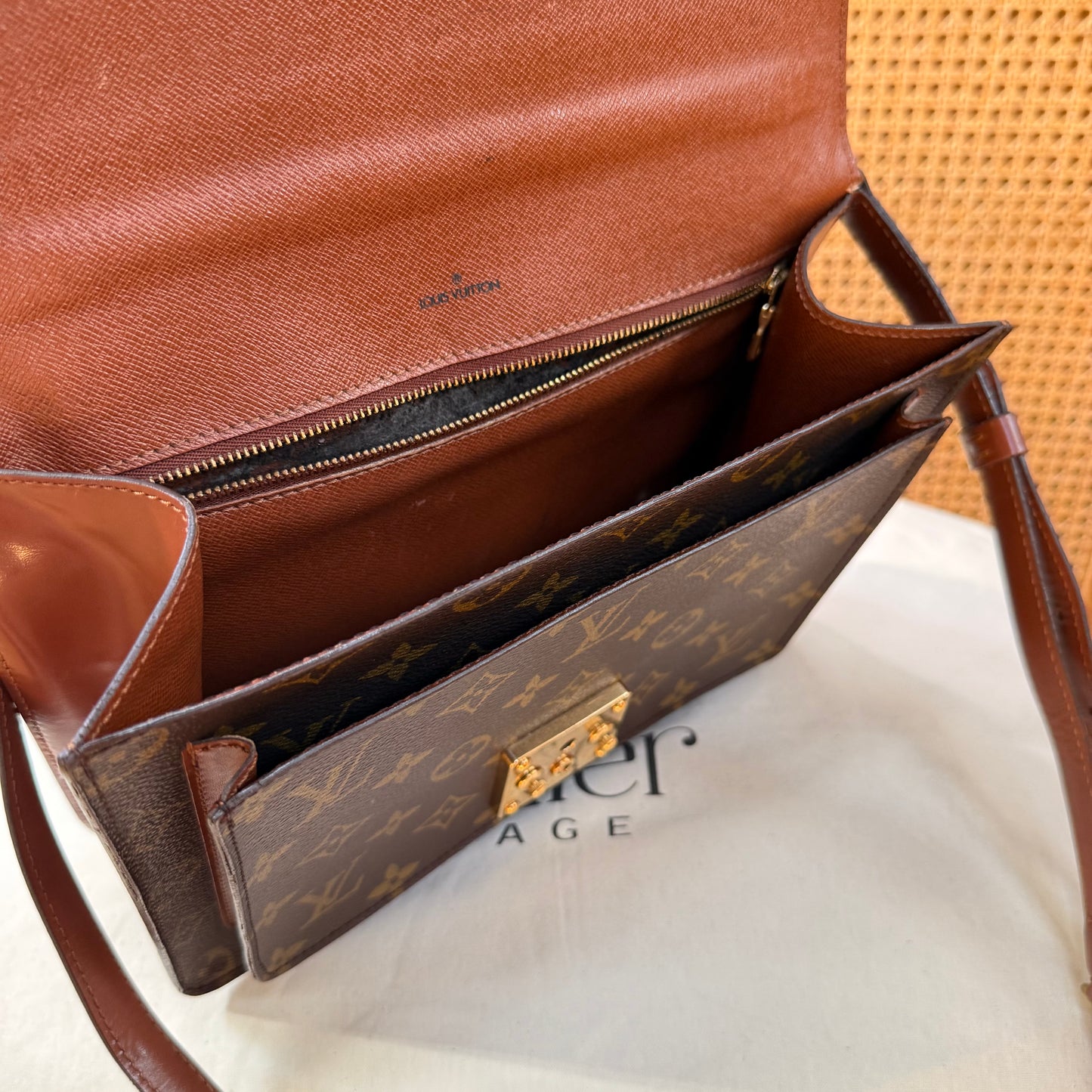 Louis Vuitton 1996 Monogram Monceau Two Way Top Handle