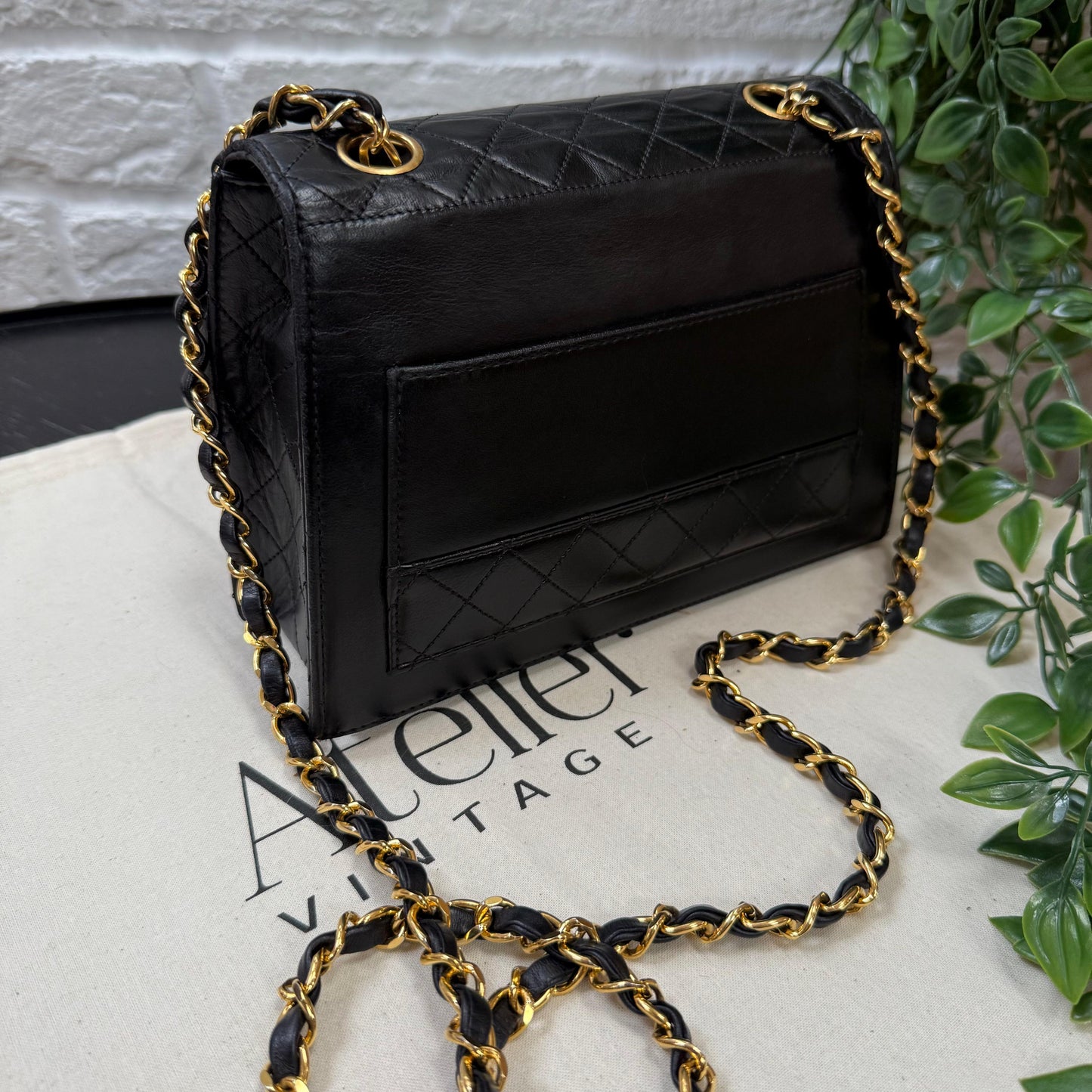 Chanel 1986 Quilted Lambskin Trapeze Bag