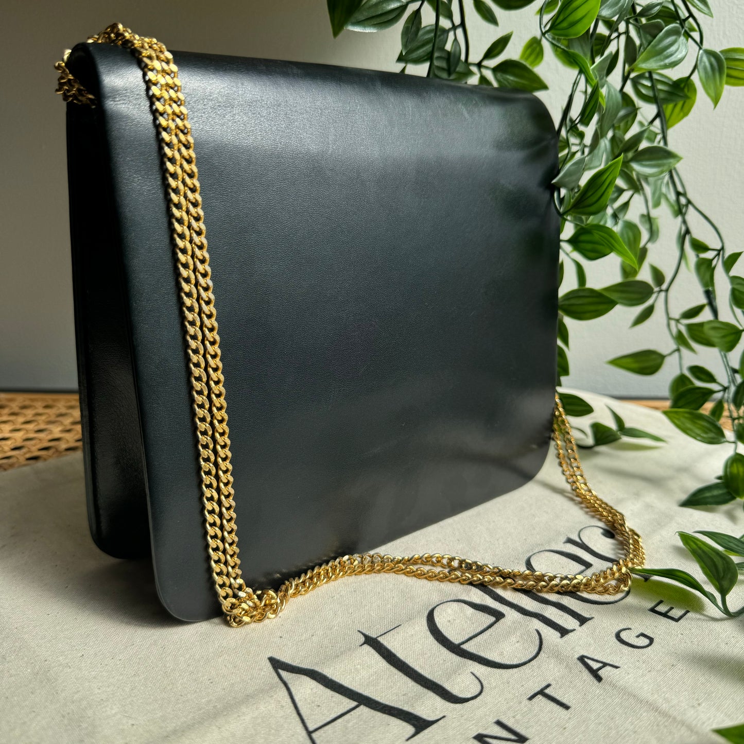 Dior 1980s Vintage Two Way Chain Strap Bag