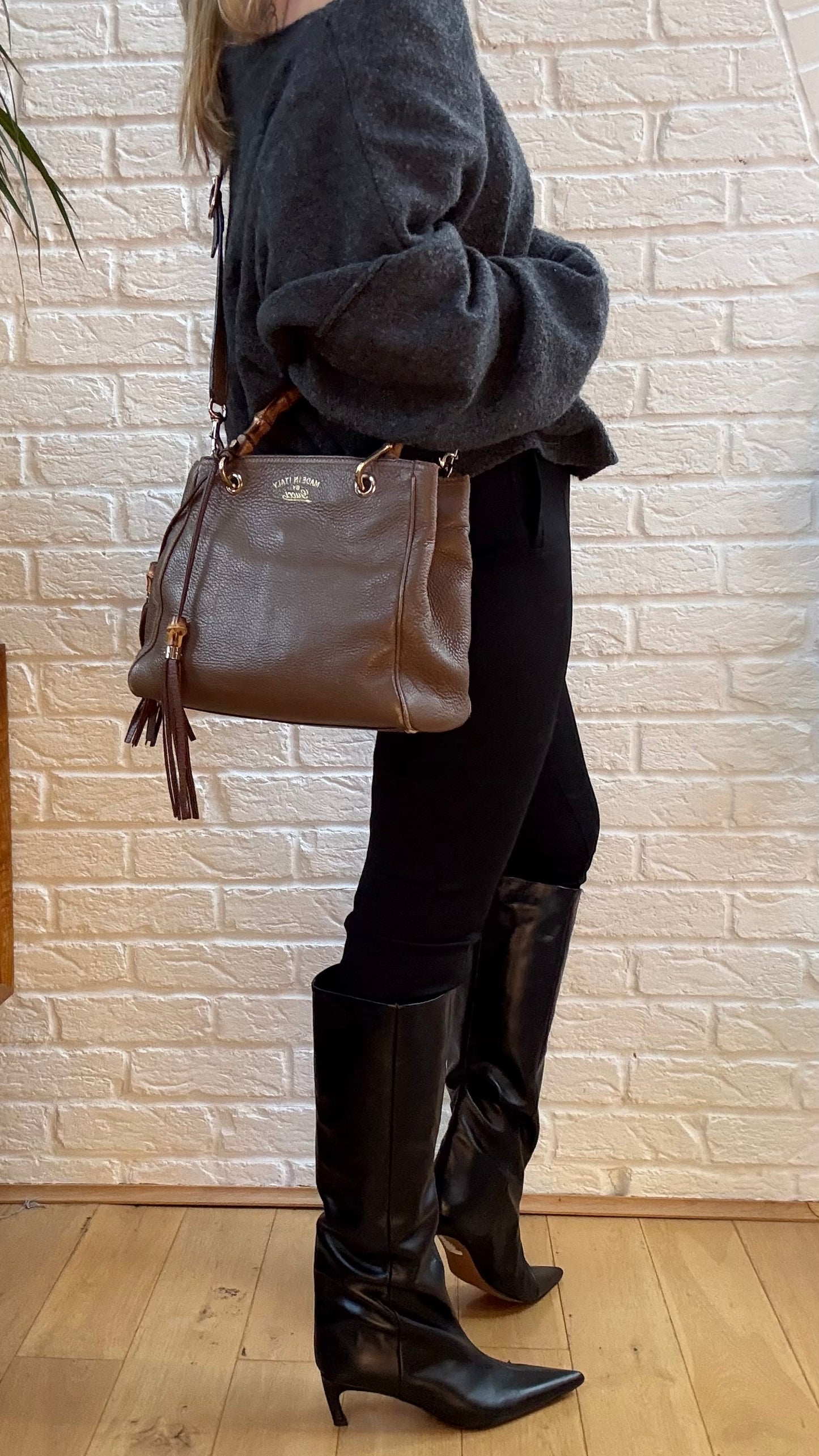 Gucci Bamboo Shopper Tote 2 Way Medium