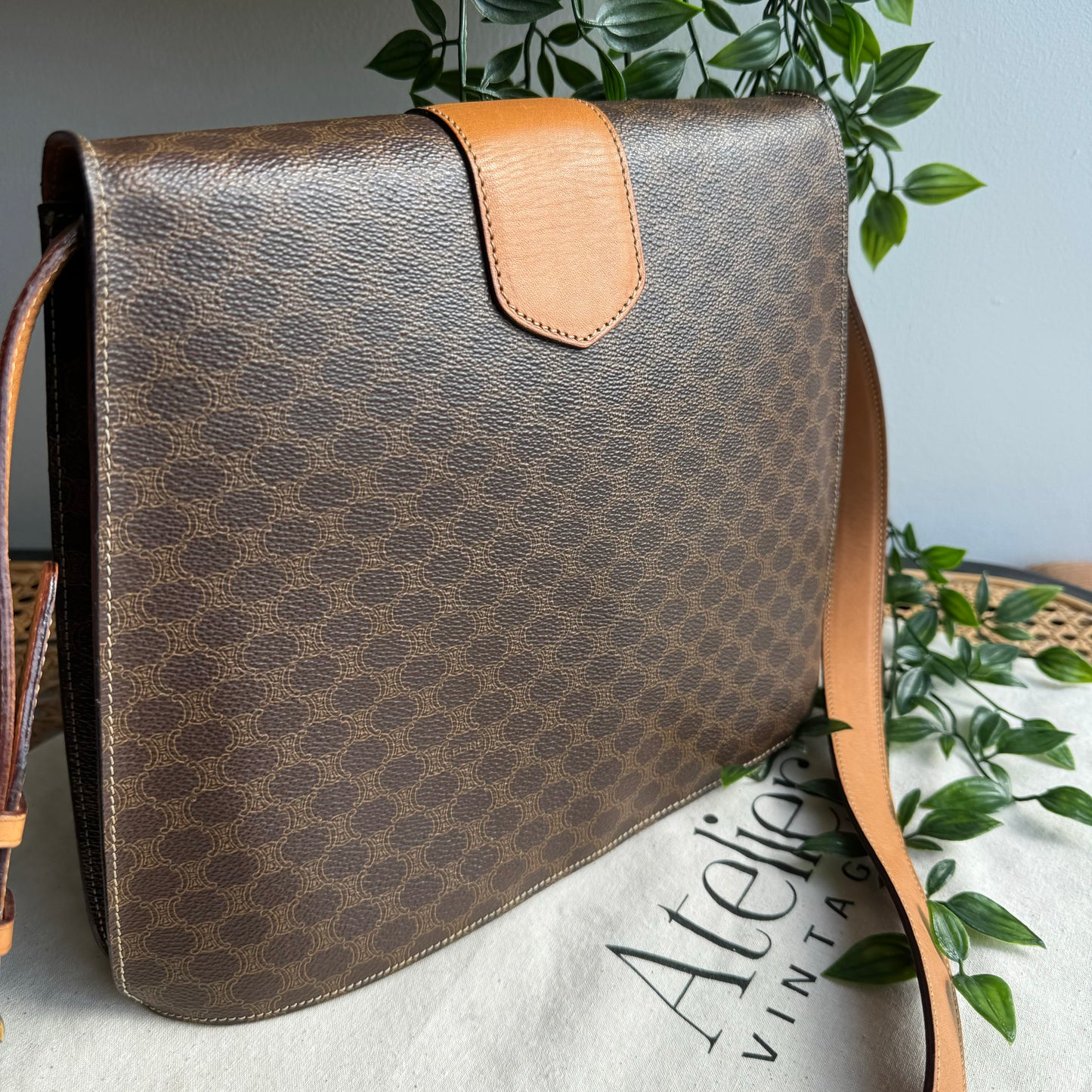 Celine 1990s Macadam Cross Body