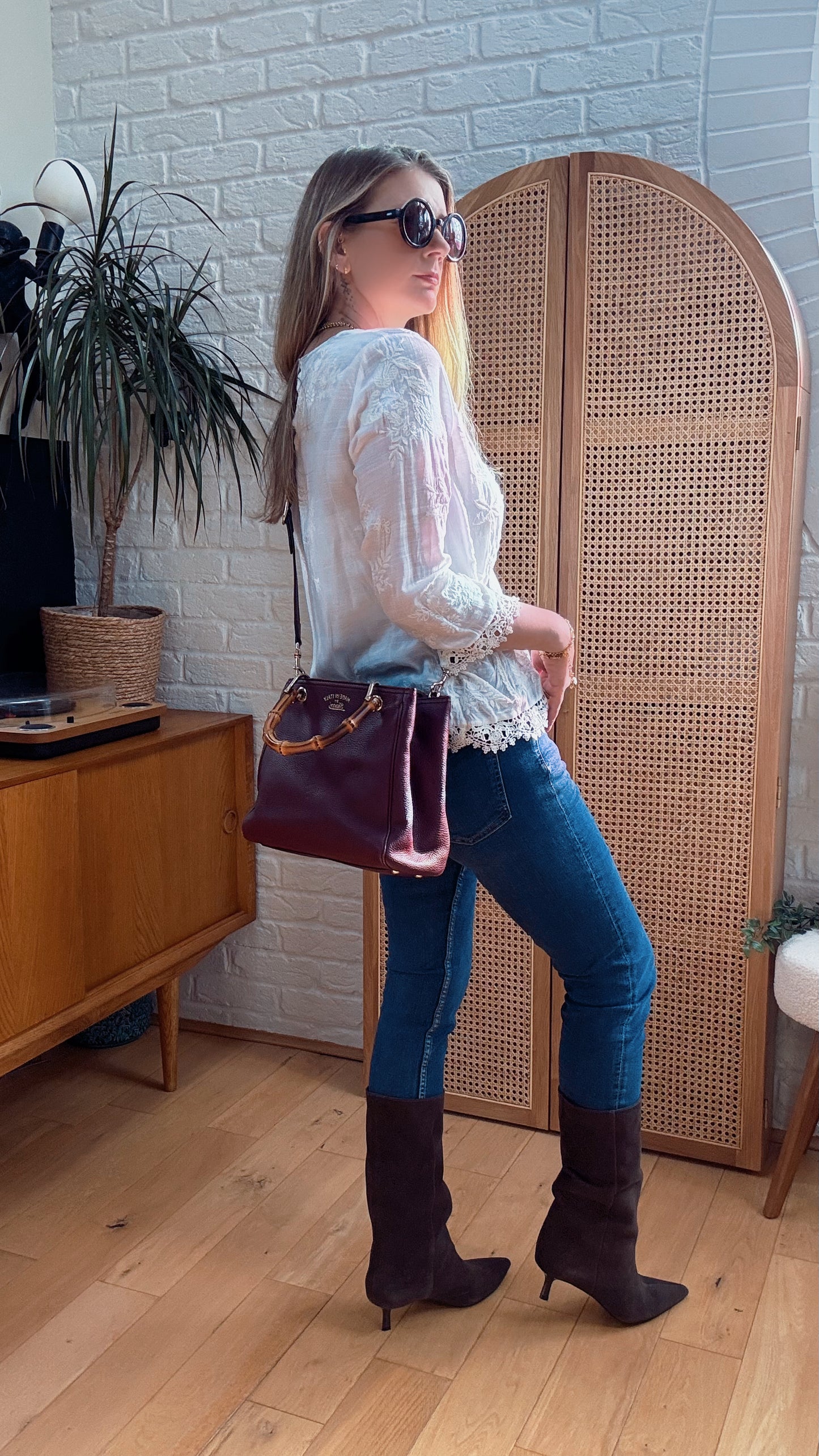 Gucci Bamboo Shopper Tote 2 Way Medium