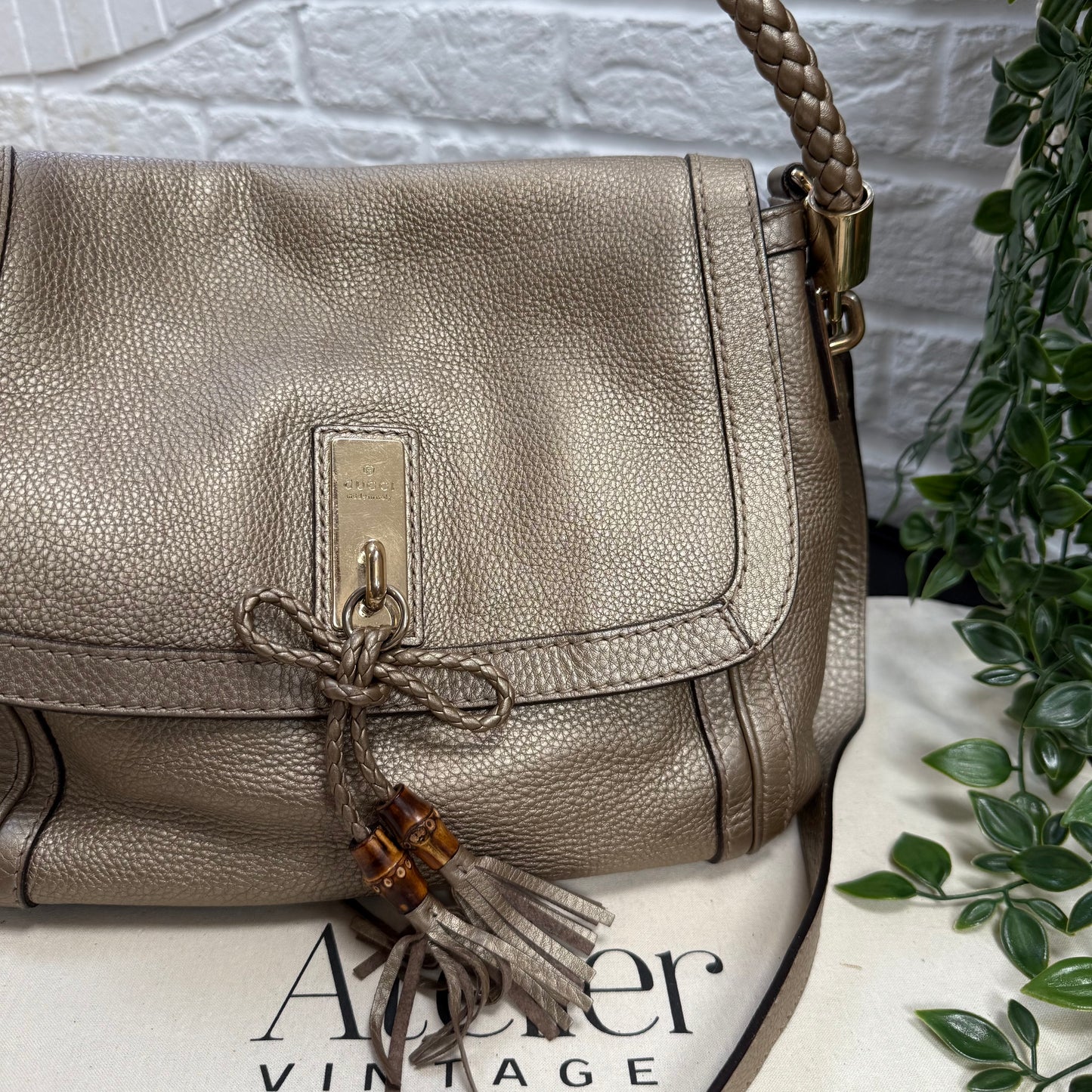 Gucci 2000s Bella Bamboo two way bag