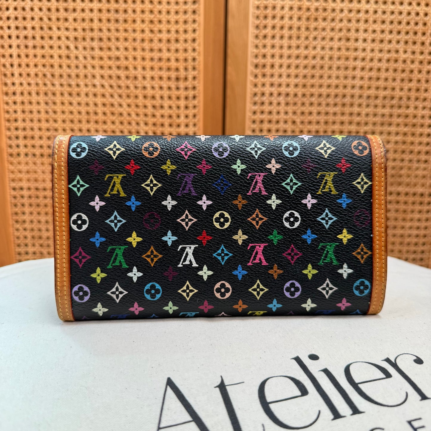 Louis Vuitton 2003 Murakami Multicolor black International Purse